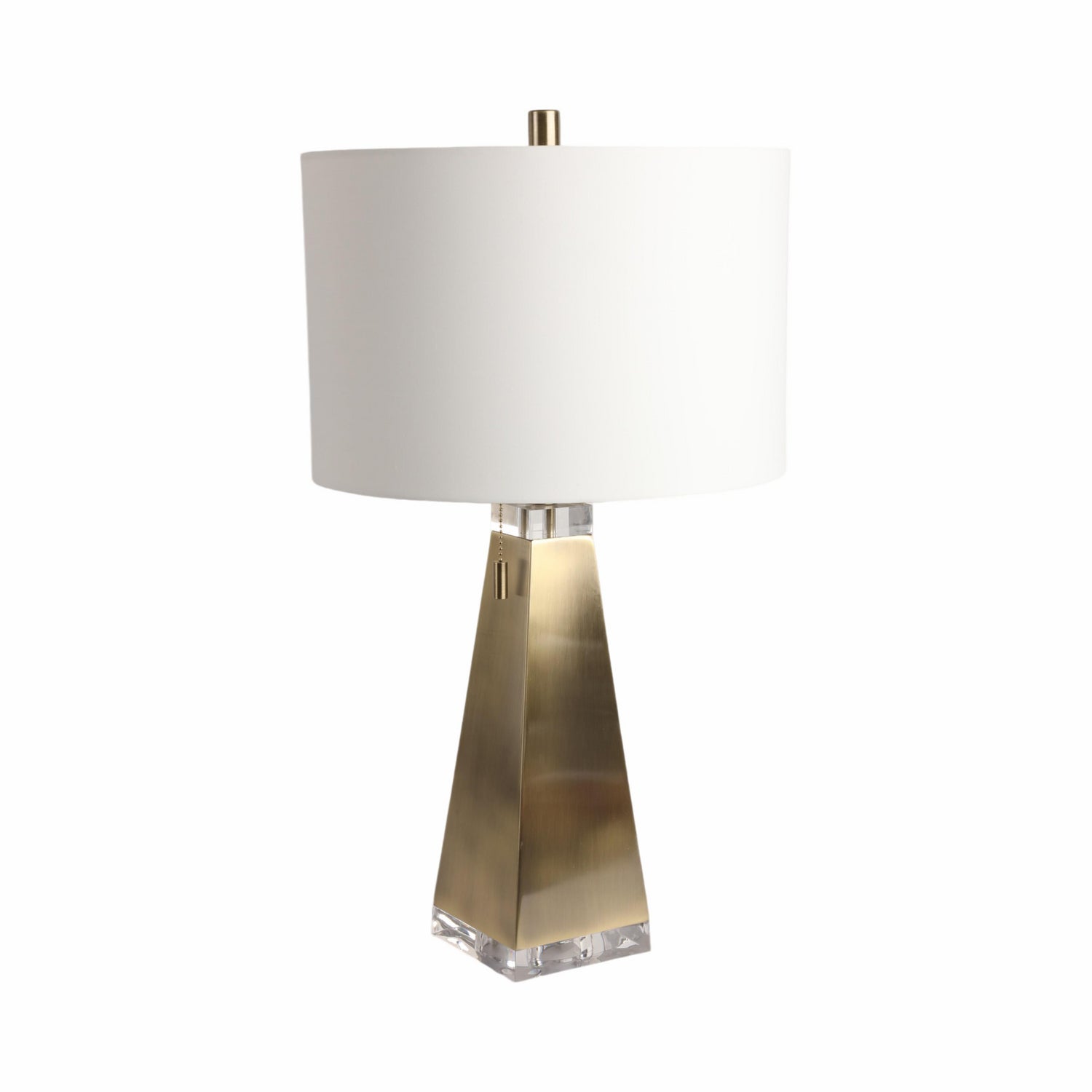Lampara De Mesa 66X38X38 Brass Gris