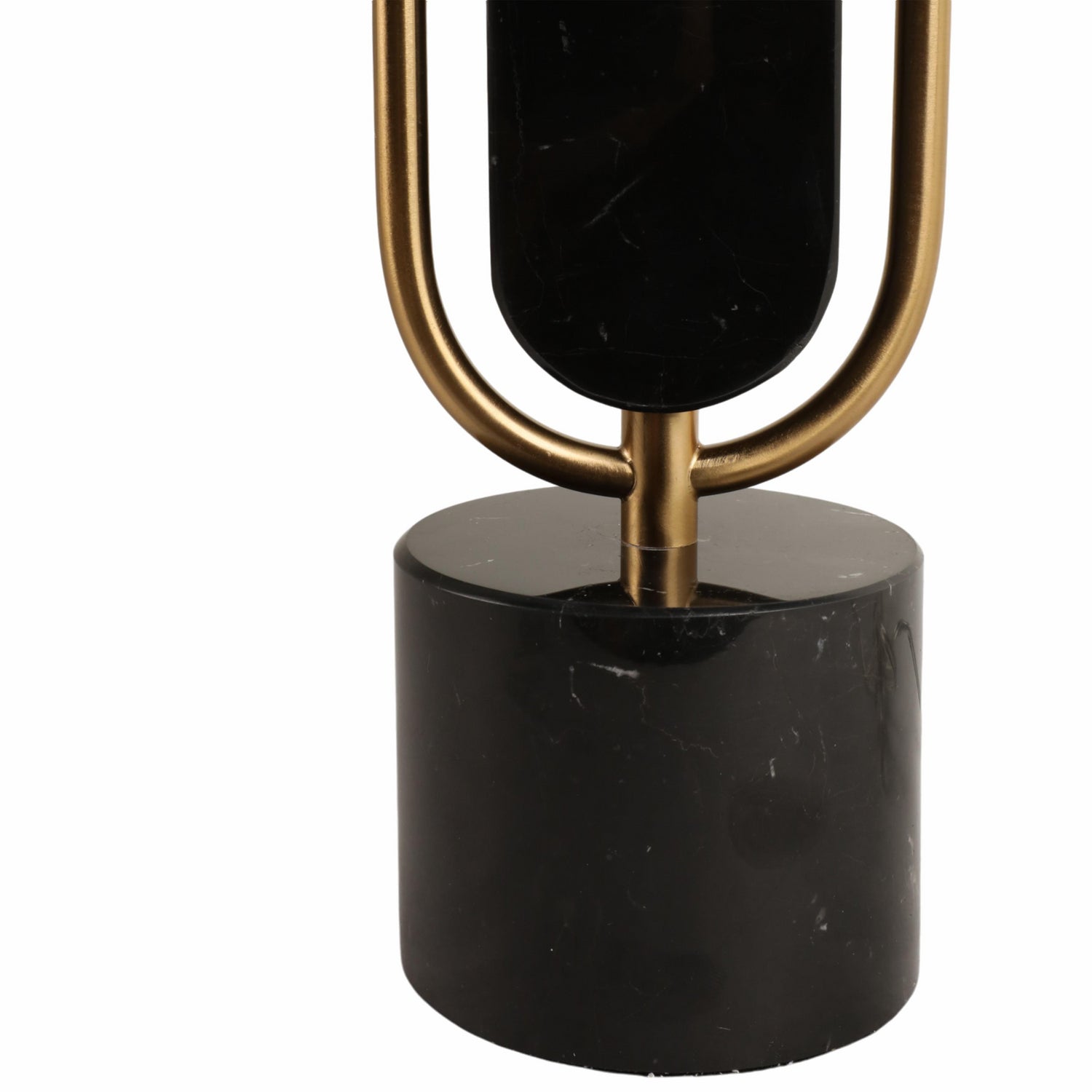 Lampara De Mesa 78X40X40 Noir Negro Oro