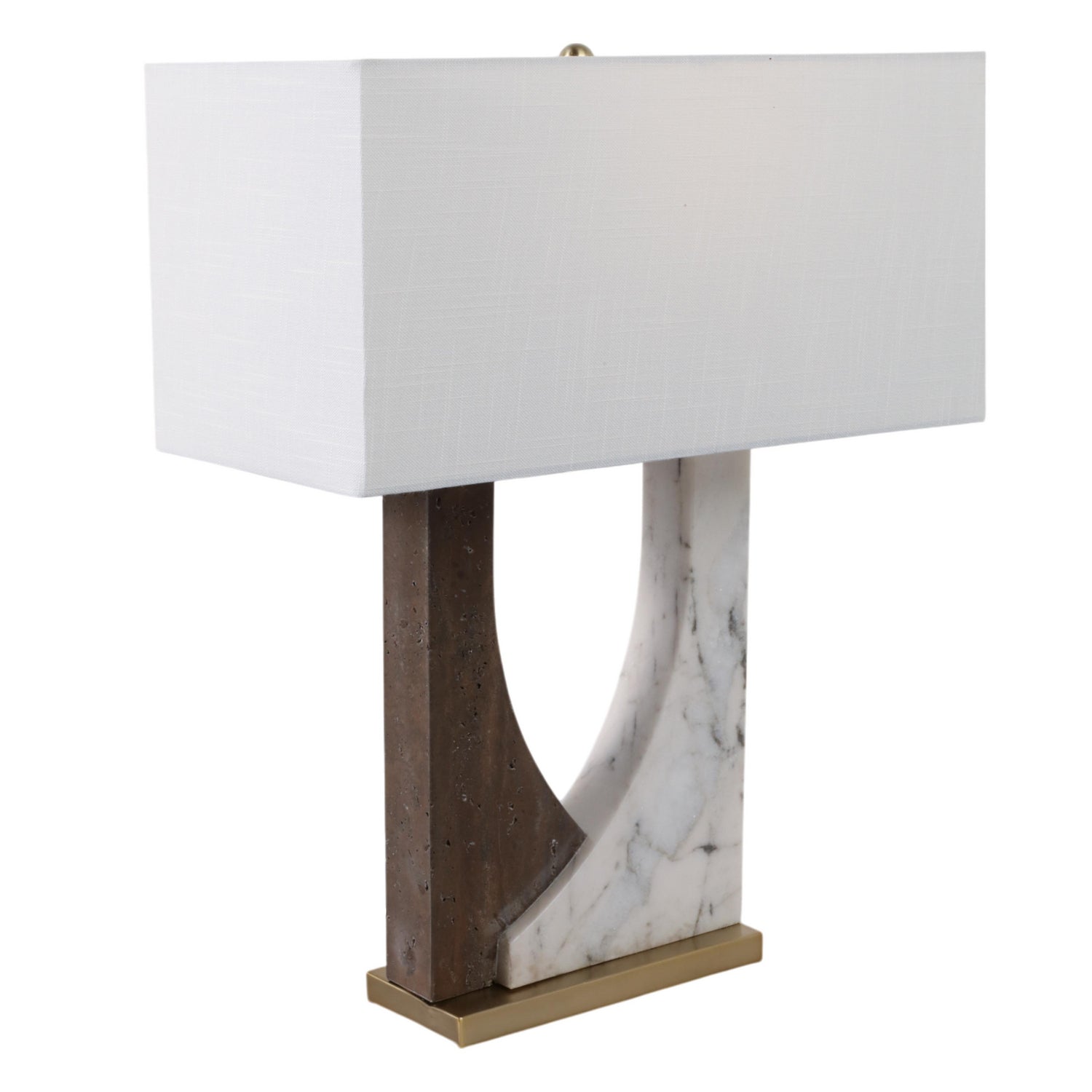 Lampara Mesa 55X20X43 Arco Blanco Cafe