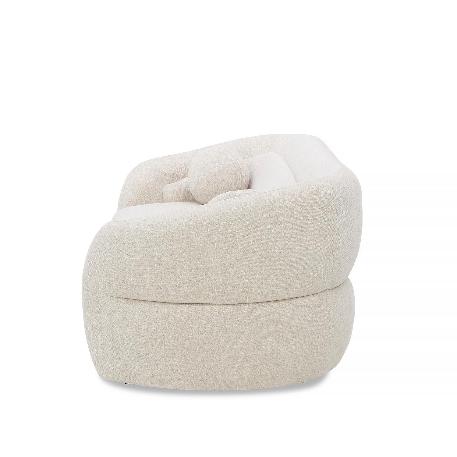 Sofa 3 Puestos Weiss Chenille Beige
