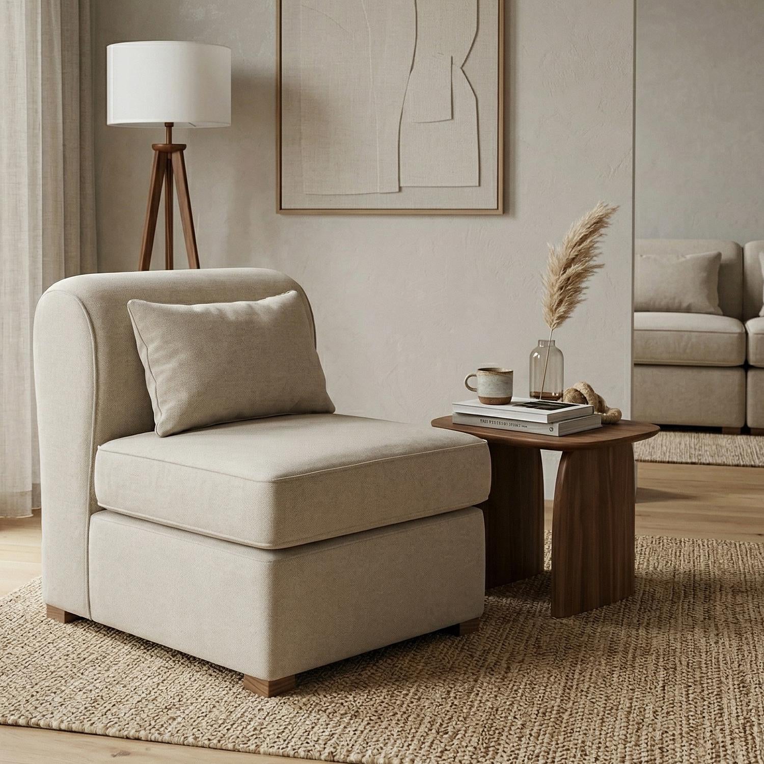 Poltrona Bell Impetu Beige, Natural