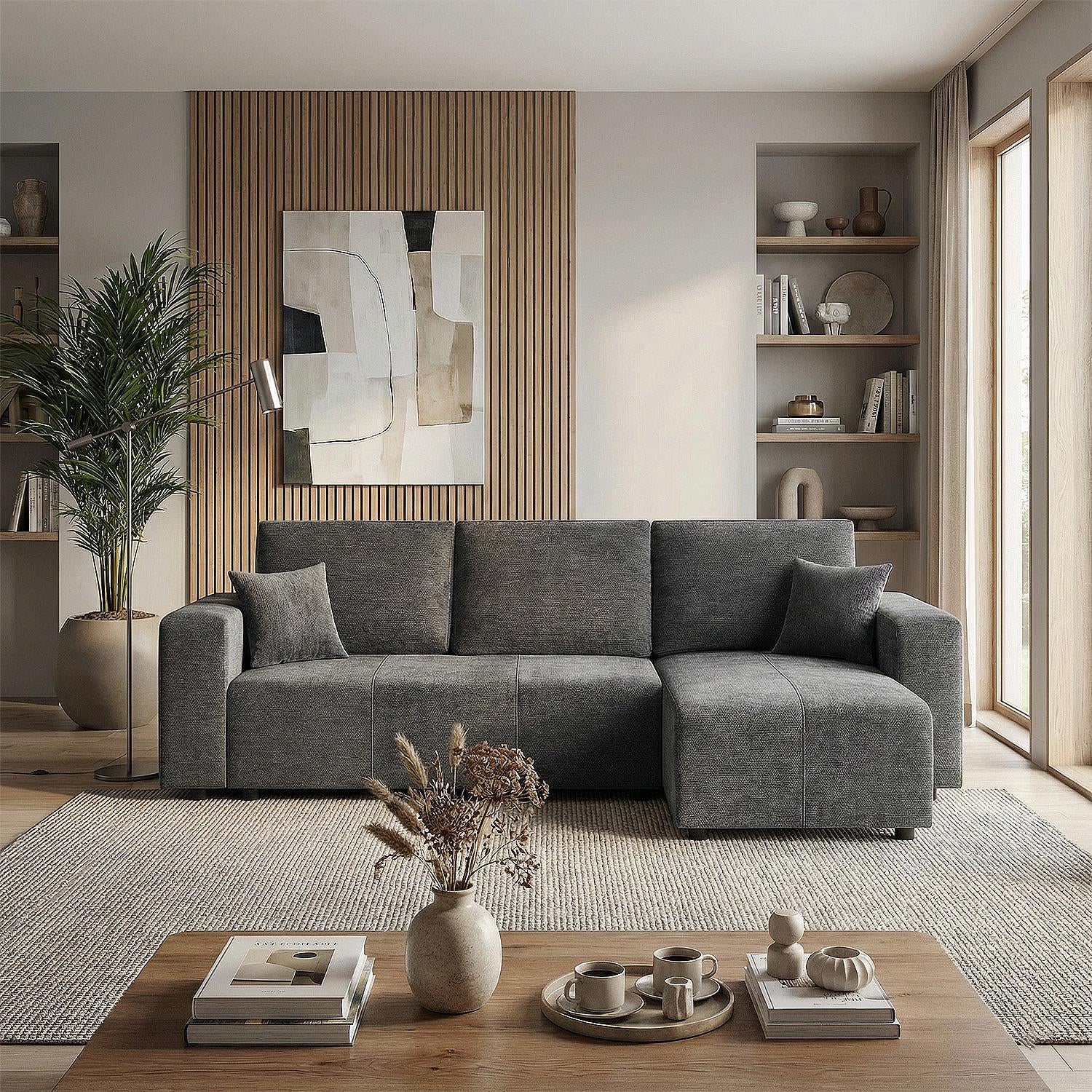 Sala Cama Atenas Chenille Gris