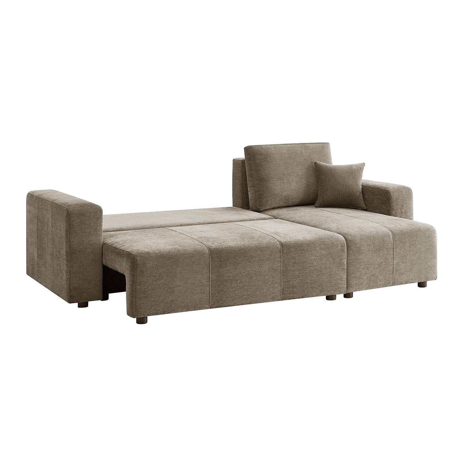 Sala Cama Atenas + Comedor Dousty Chenille, Beige