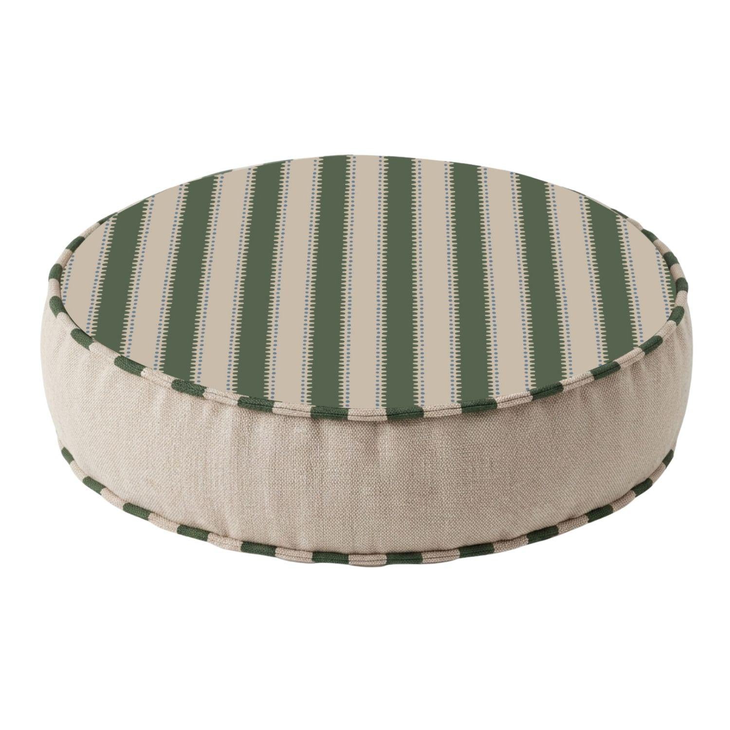 Cojin 38X8 Redondo Scarlett Lineas Verde
