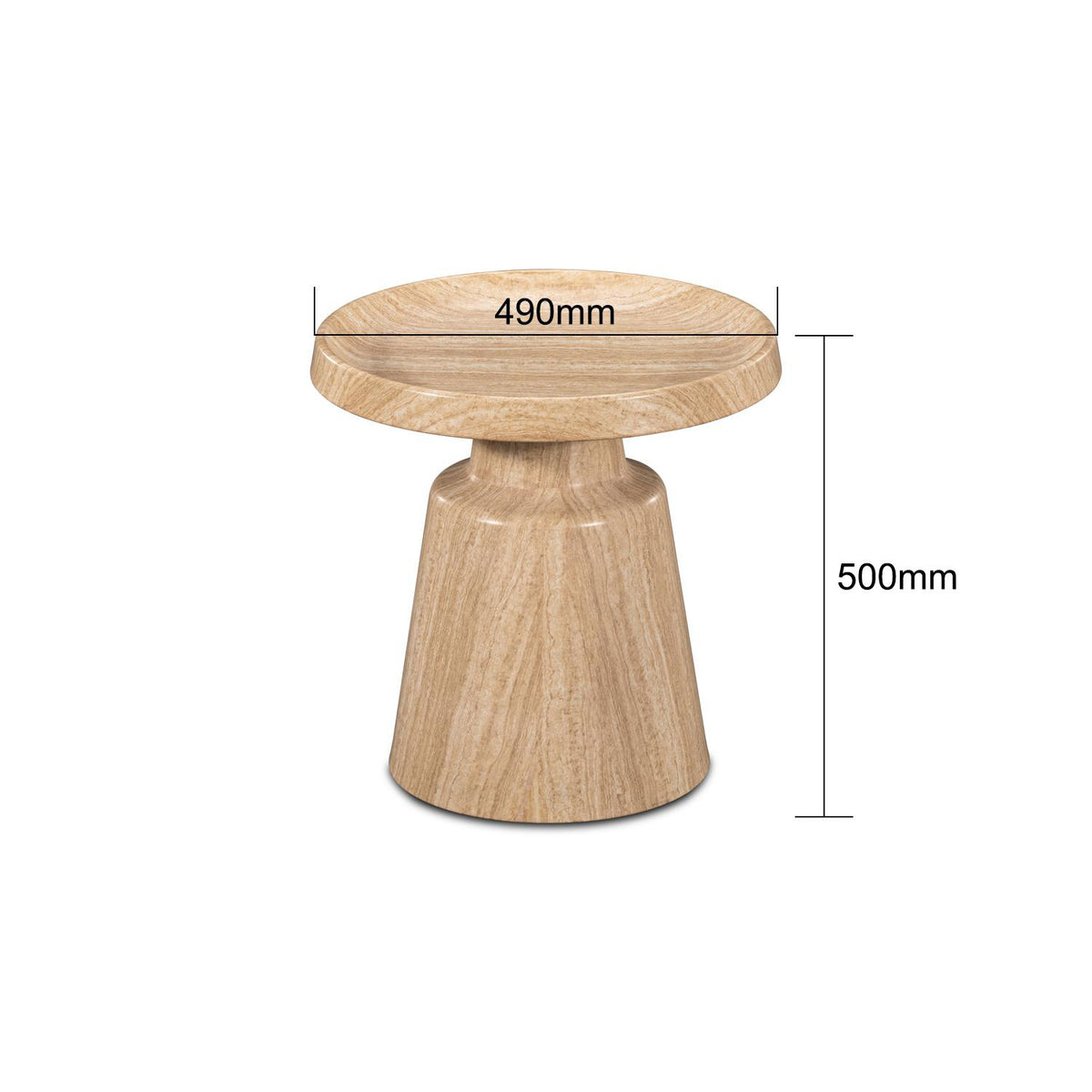 Mesa Auxiliar Pierre Natural