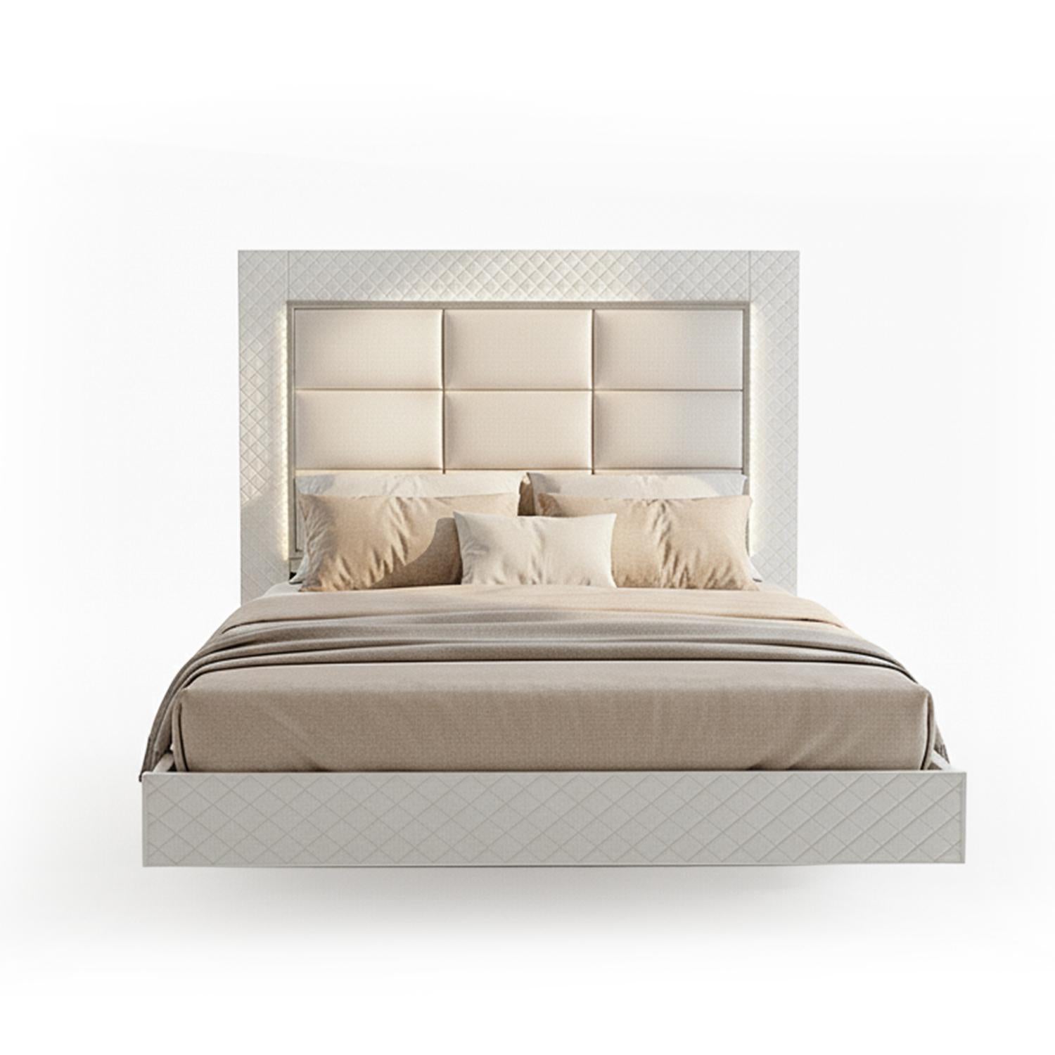 Cama King Ventury Eurol Perla, Off White