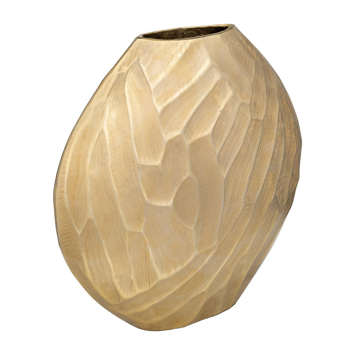 Jarron 34X33X10 Dorado Grafito Lv261