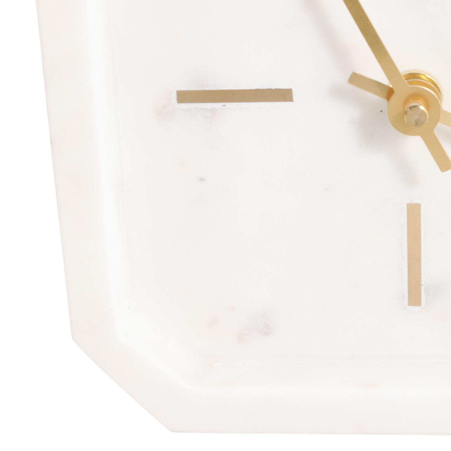 Reloj Mesa 6X6X2 Bl Octagono Grafi Lv261