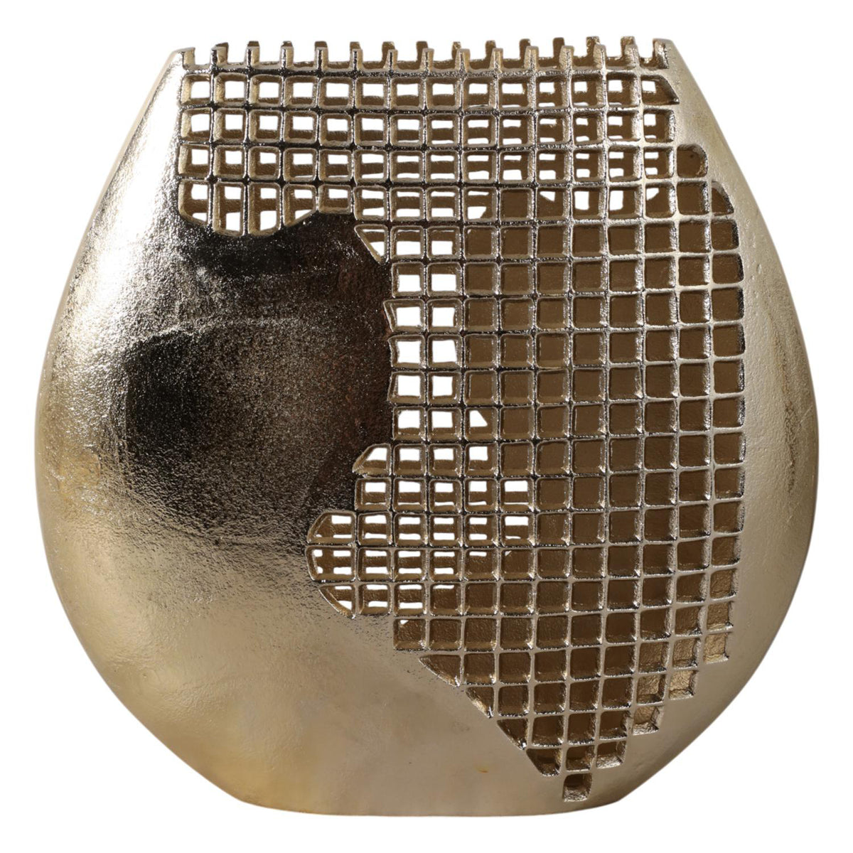 Jarron 35X36X10 Dorado Grafito Lv261