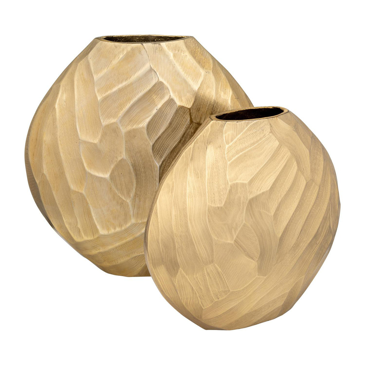 Jarron 34X33X10 Dorado Grafito Lv261