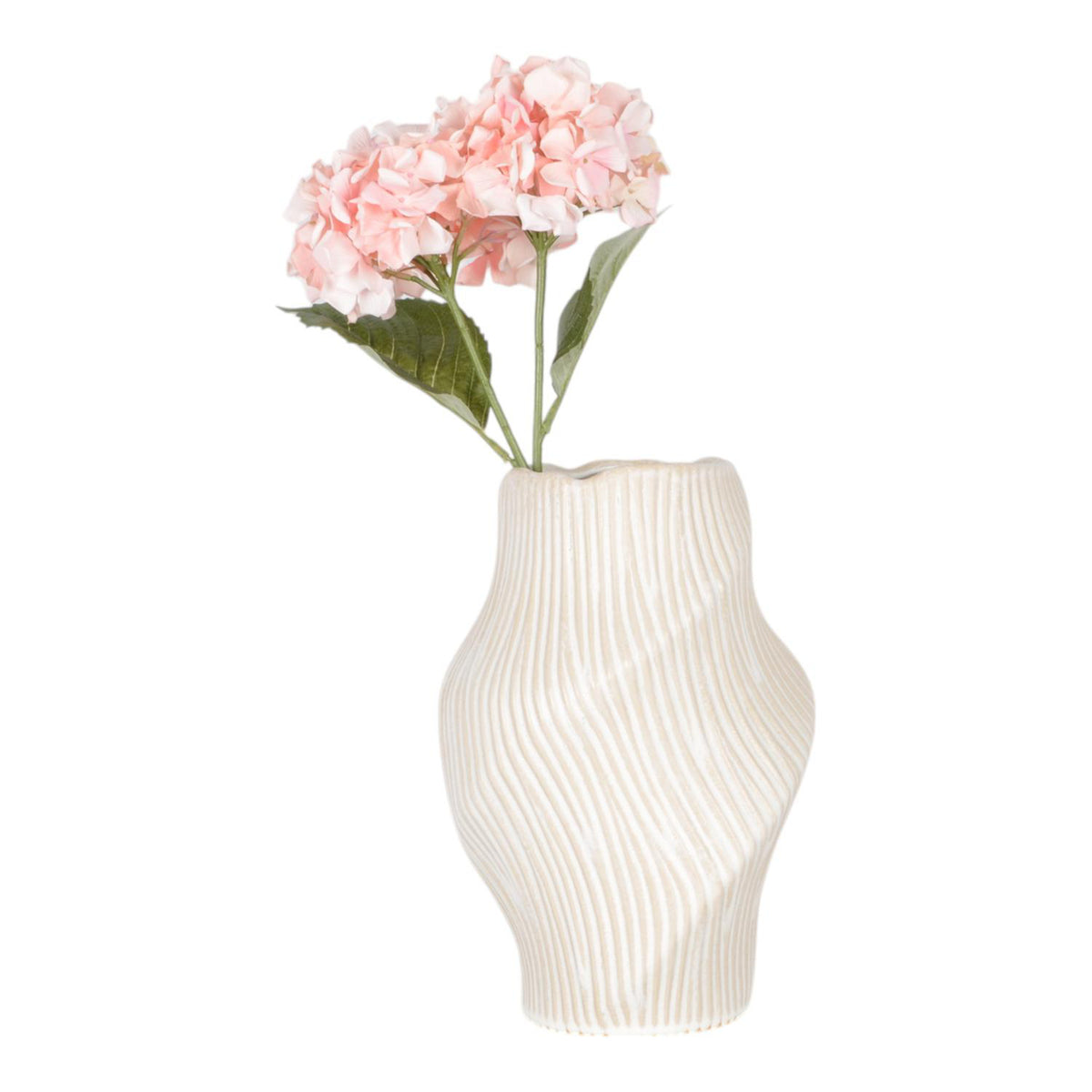 Jarron 36X23X23 Blanco Chiseled Lv261
