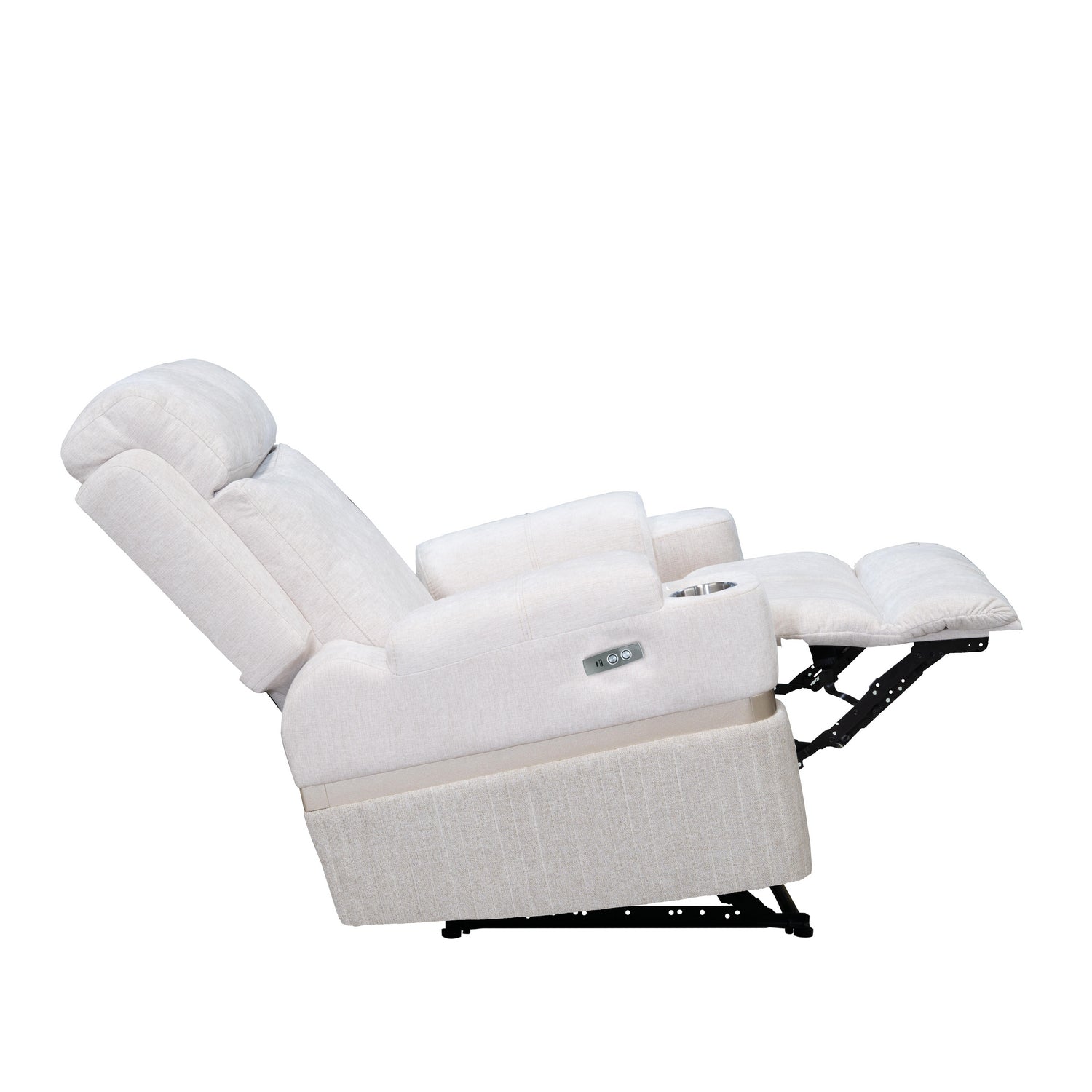 Silla Reclinable Dior Chenille Touch Almendra, Champaña Electrica