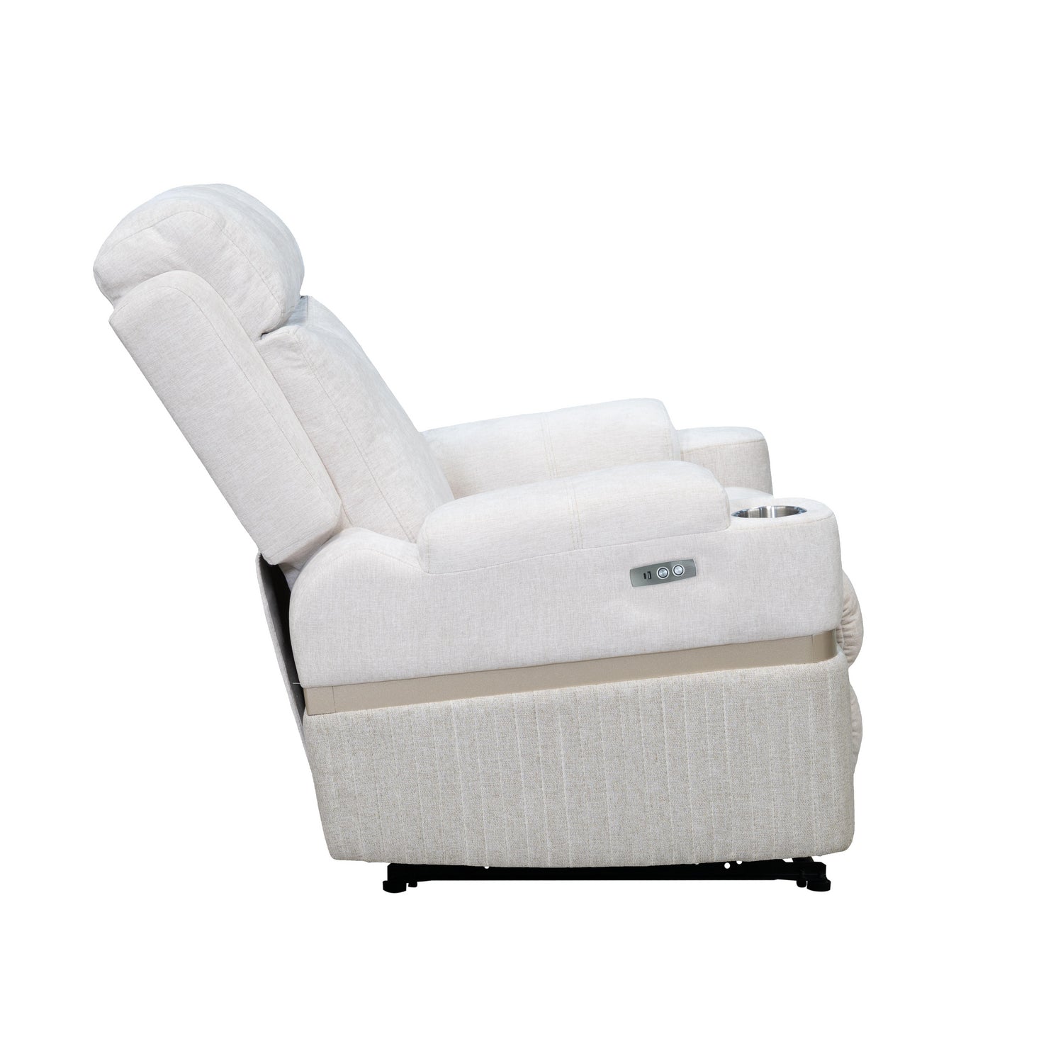 Silla Reclinable Dior Chenille Touch Almendra, Champaña Electrica