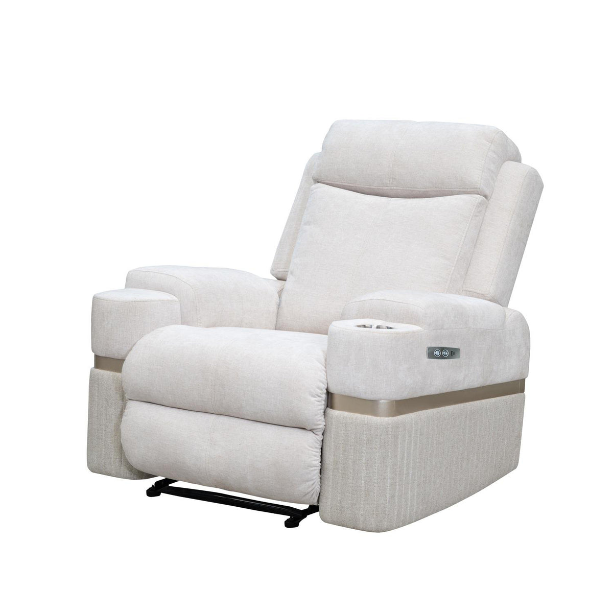 Silla Reclinable Dior Chenille Touch Almendra, Champaña Electrica
