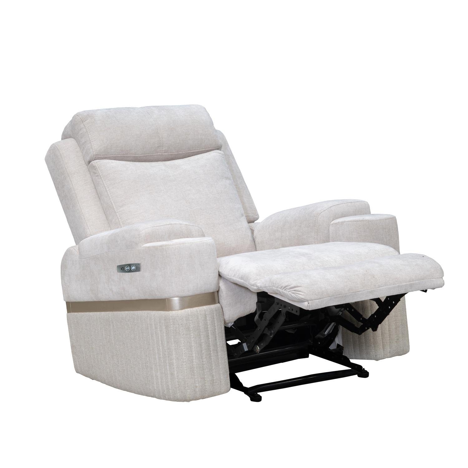 Silla Reclinable Dior Chenille Touch Almendra, Champaña Electrica
