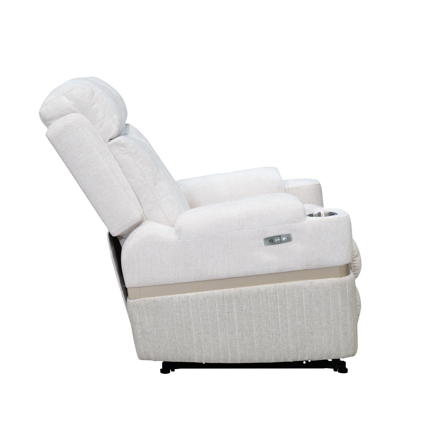 Silla Reclinable Dior Chenille Touch Almendra, Champaña Electrica