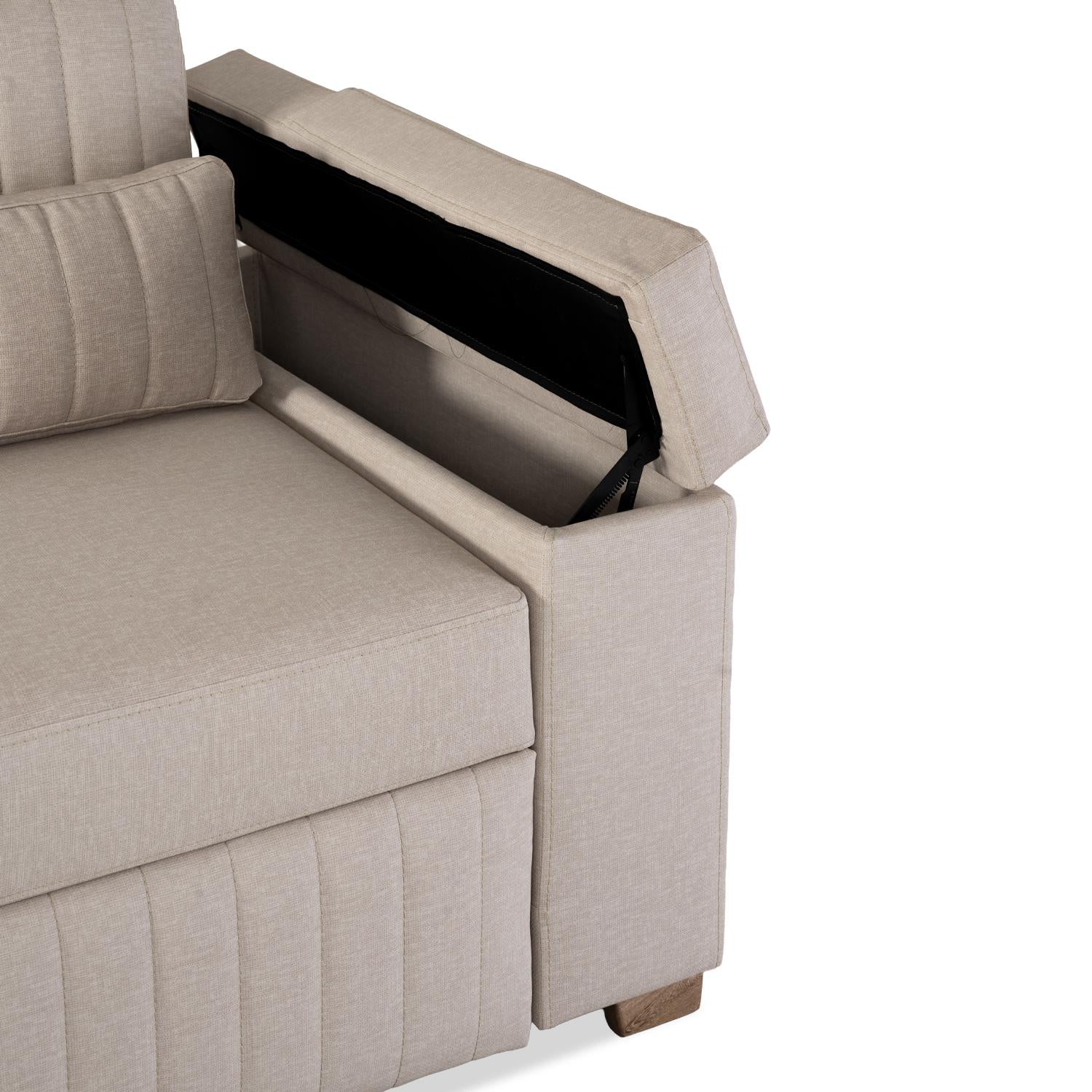 Sofa Cama Robi Marbella Marfil, Natural 150