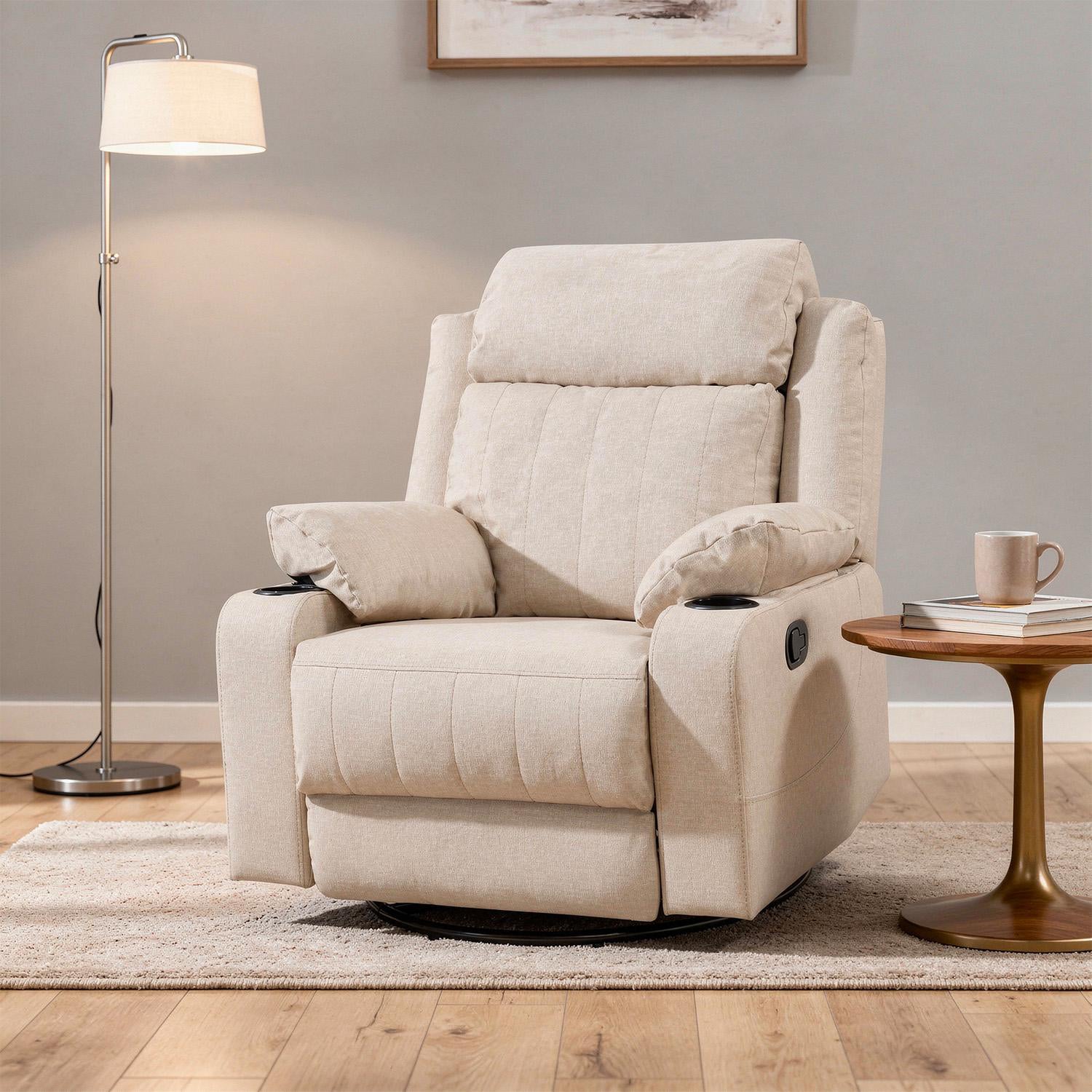 Silla Reclinabeige Dylan Eurolino Marbella Beige
