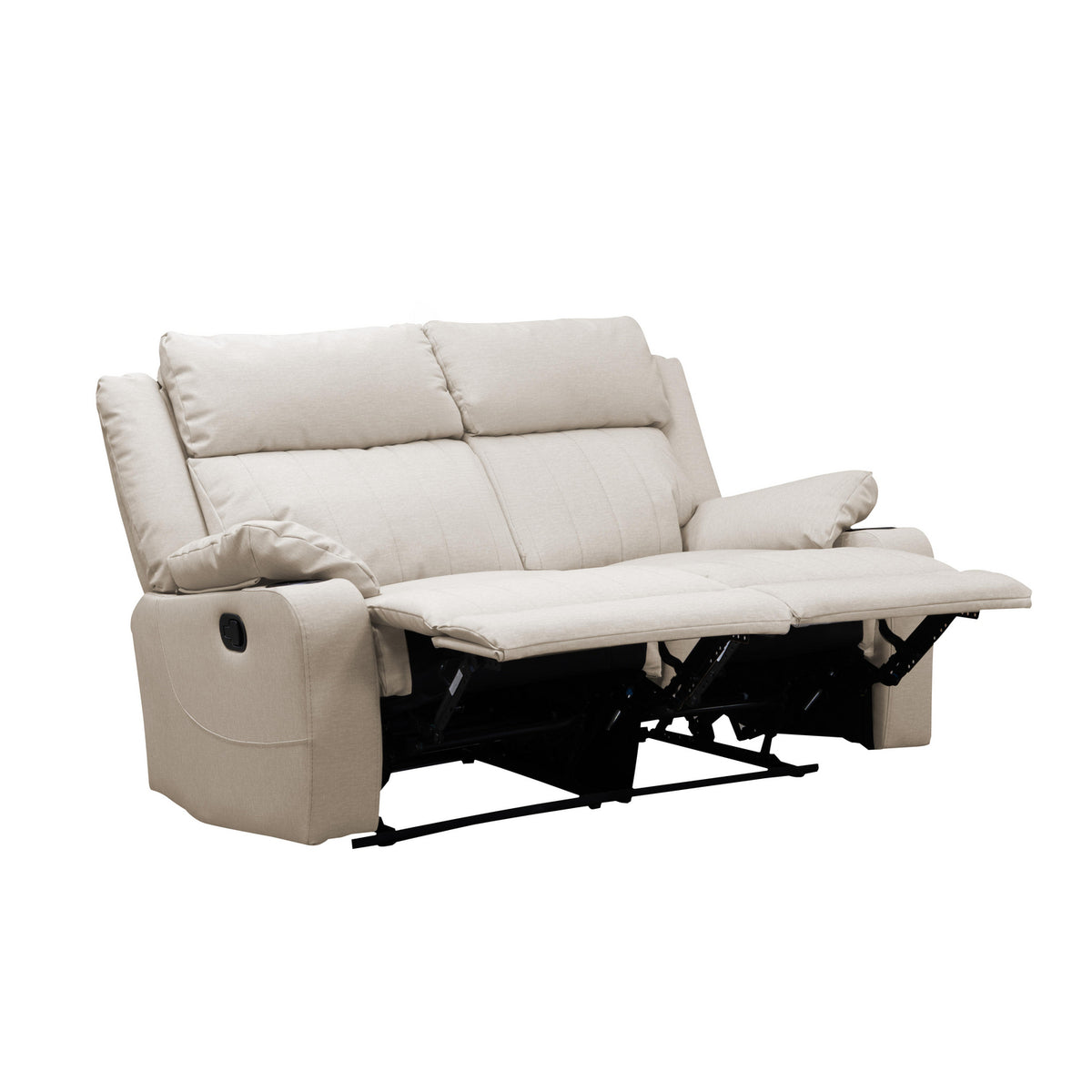 Sofa Reclinable 2 Puestos Dylan Eurolino Marbella Beige