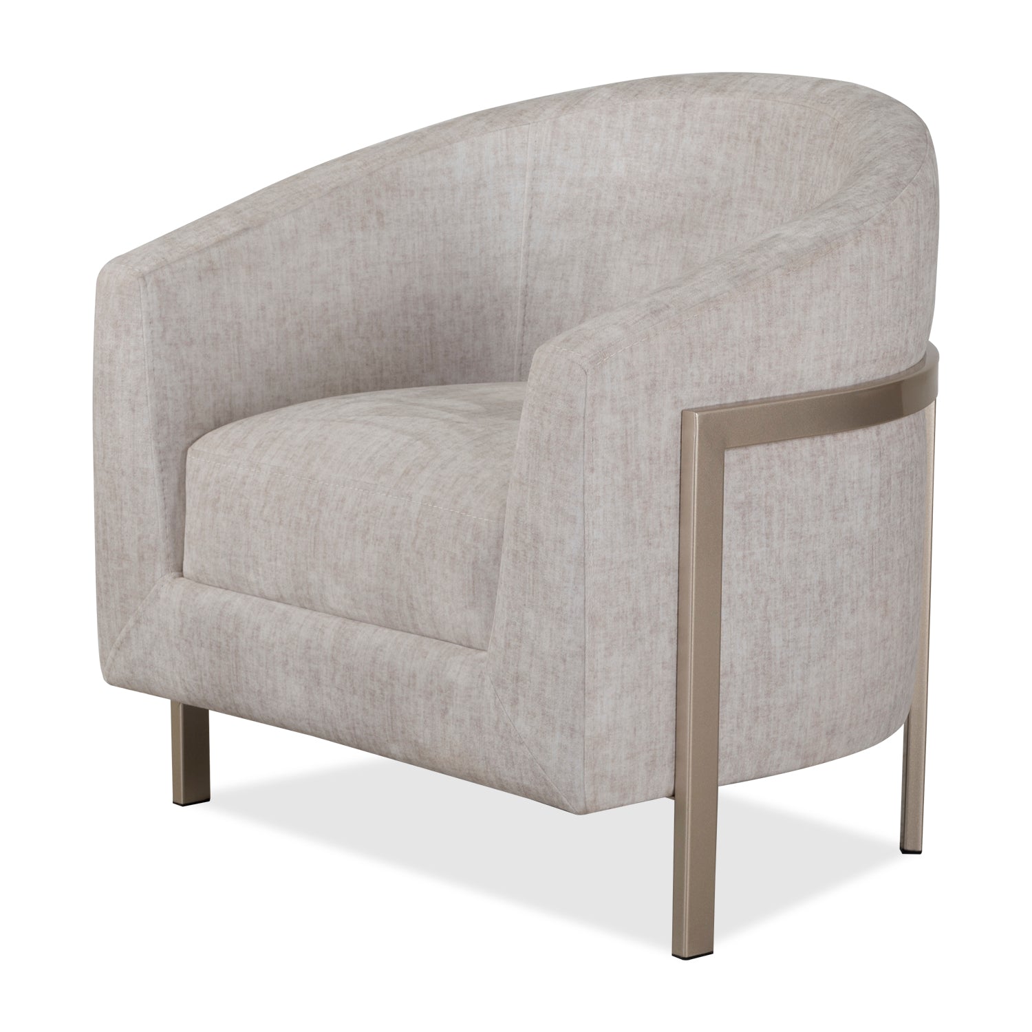 Poltrona Berlín Velvet Atlas Marmol Beige, Champaña