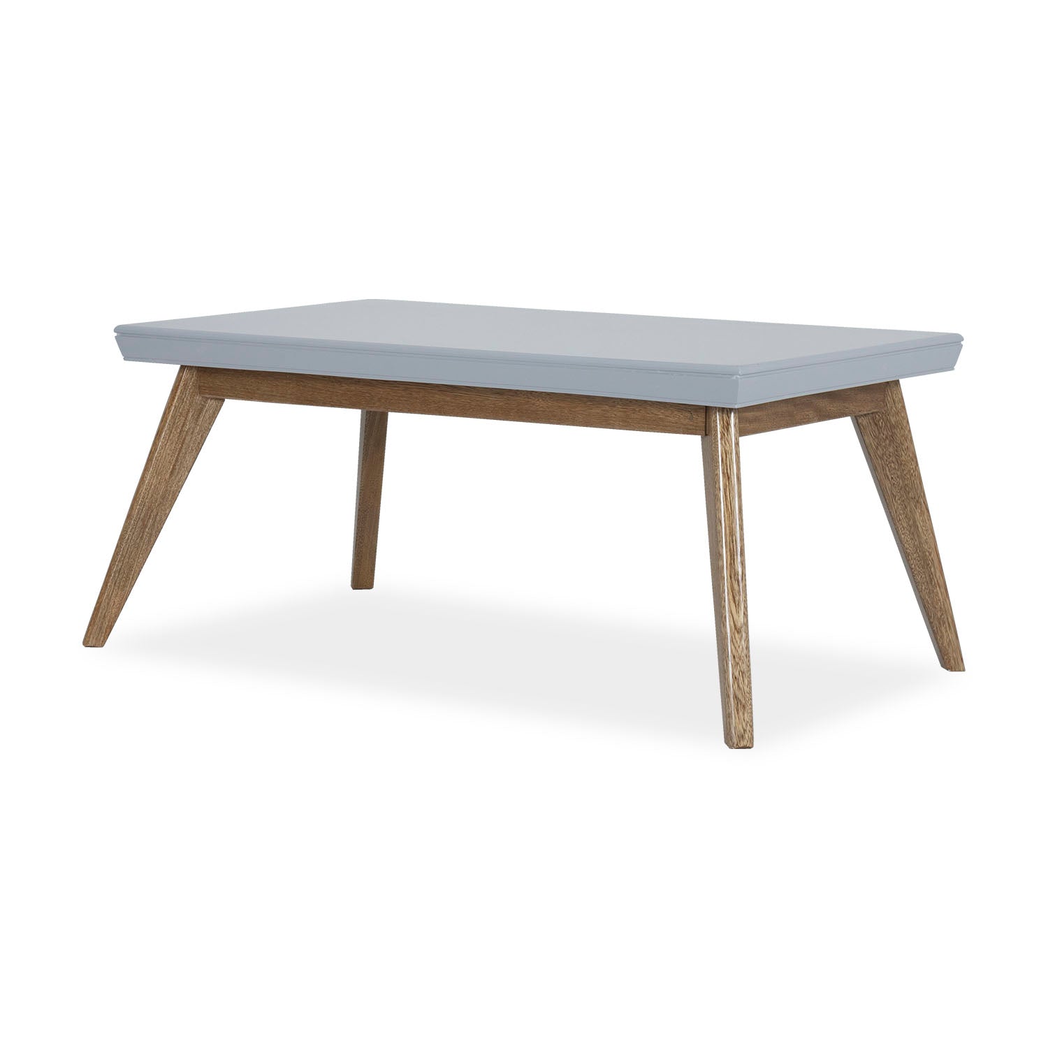 Mesa De Centro Lee Gris Oscuro, Natural Poliuretano