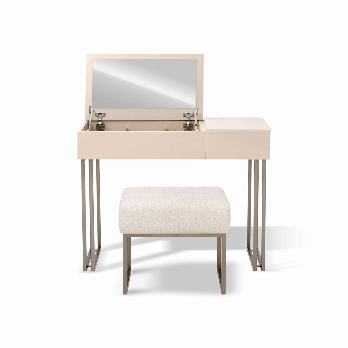 Alcoba Queen Bulgari Eurolino Beige Latte Taupe, Perla