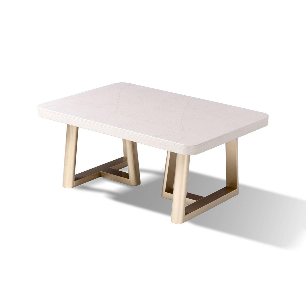 Mesa de Centro Sabina Marmolado, Champaña.