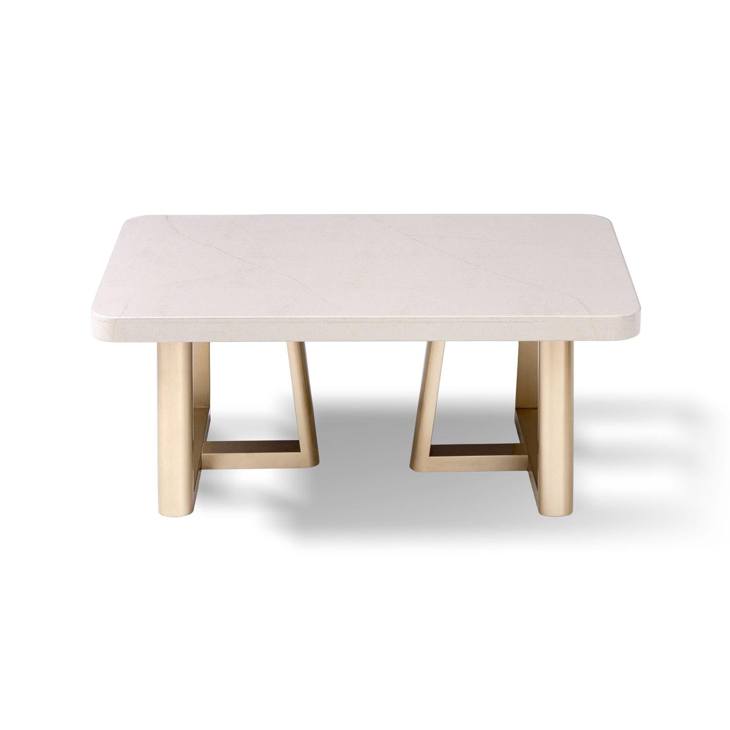 Mesa de Centro Sabina Marmolado, Champaña.