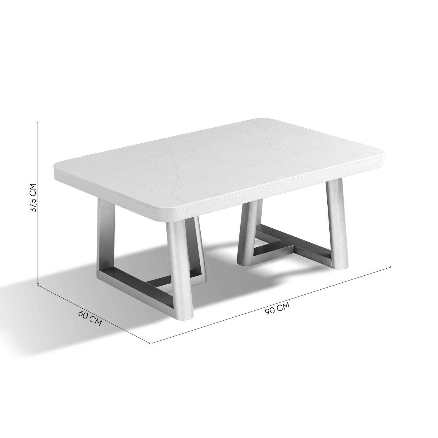 Mesa de Centro Sabina Marmolado, Champaña.