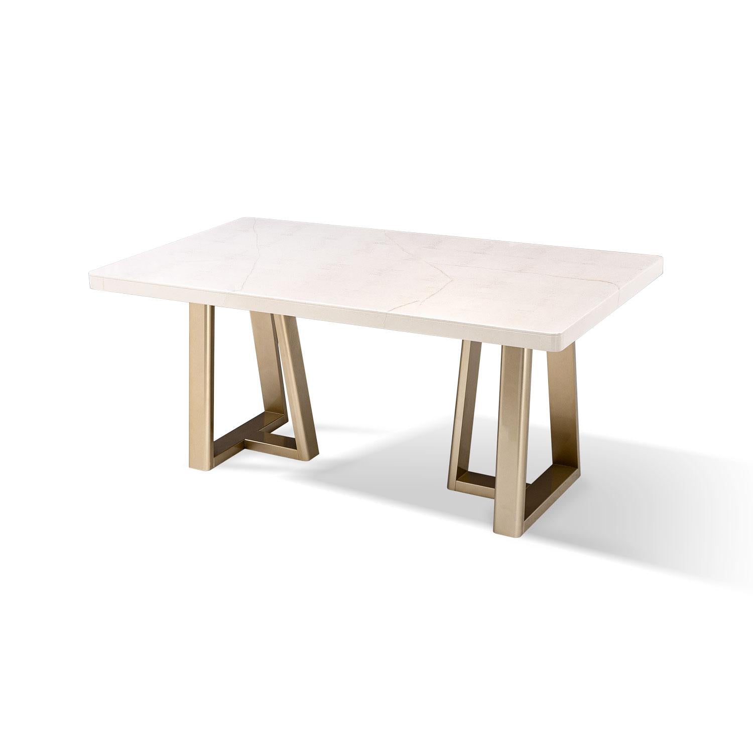 Comedor 6 Puestos Sabina Eurolino Genova Crema, Champaña.
