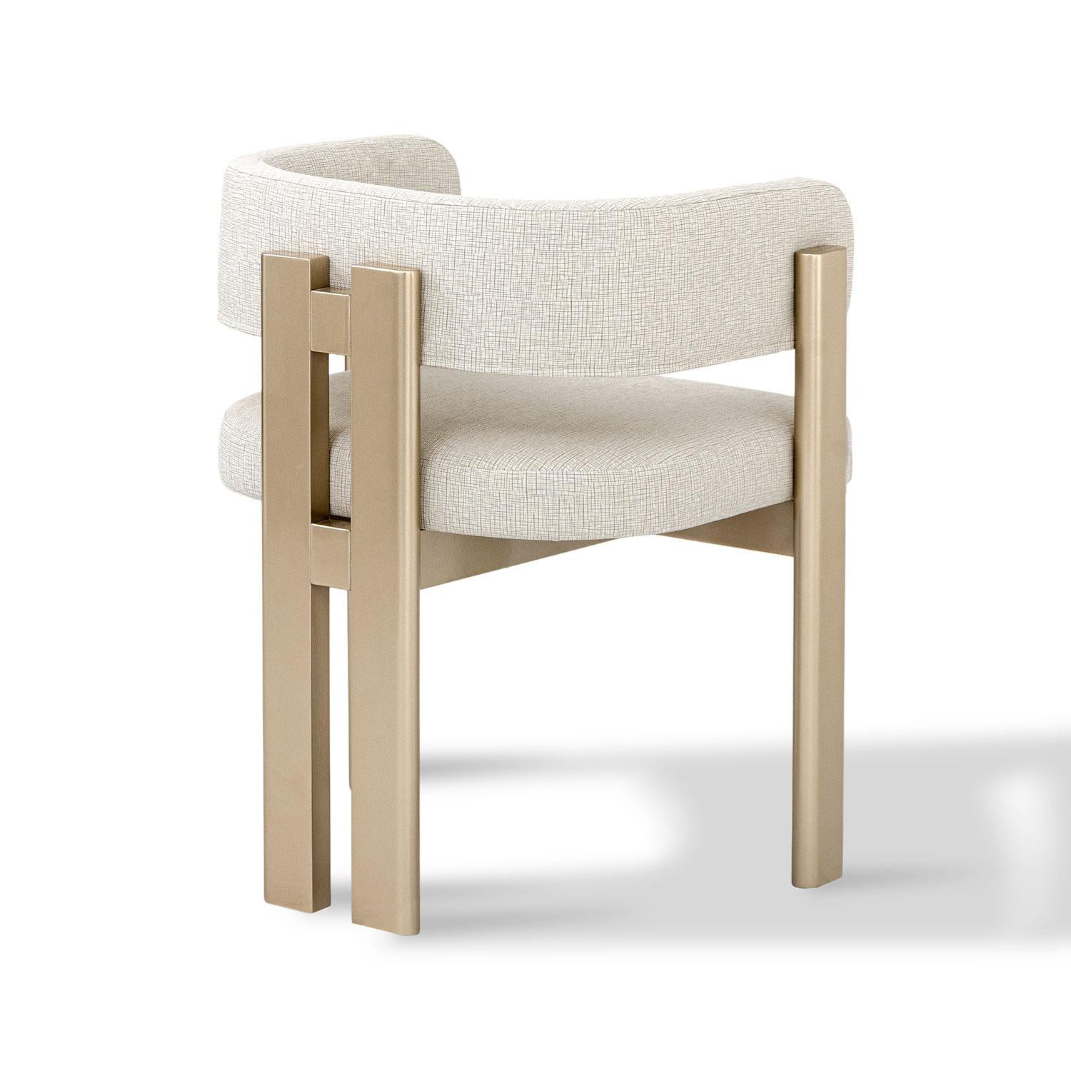 Comedor 6 Puestos Sabina Eurolino Genova Crema, Champaña.