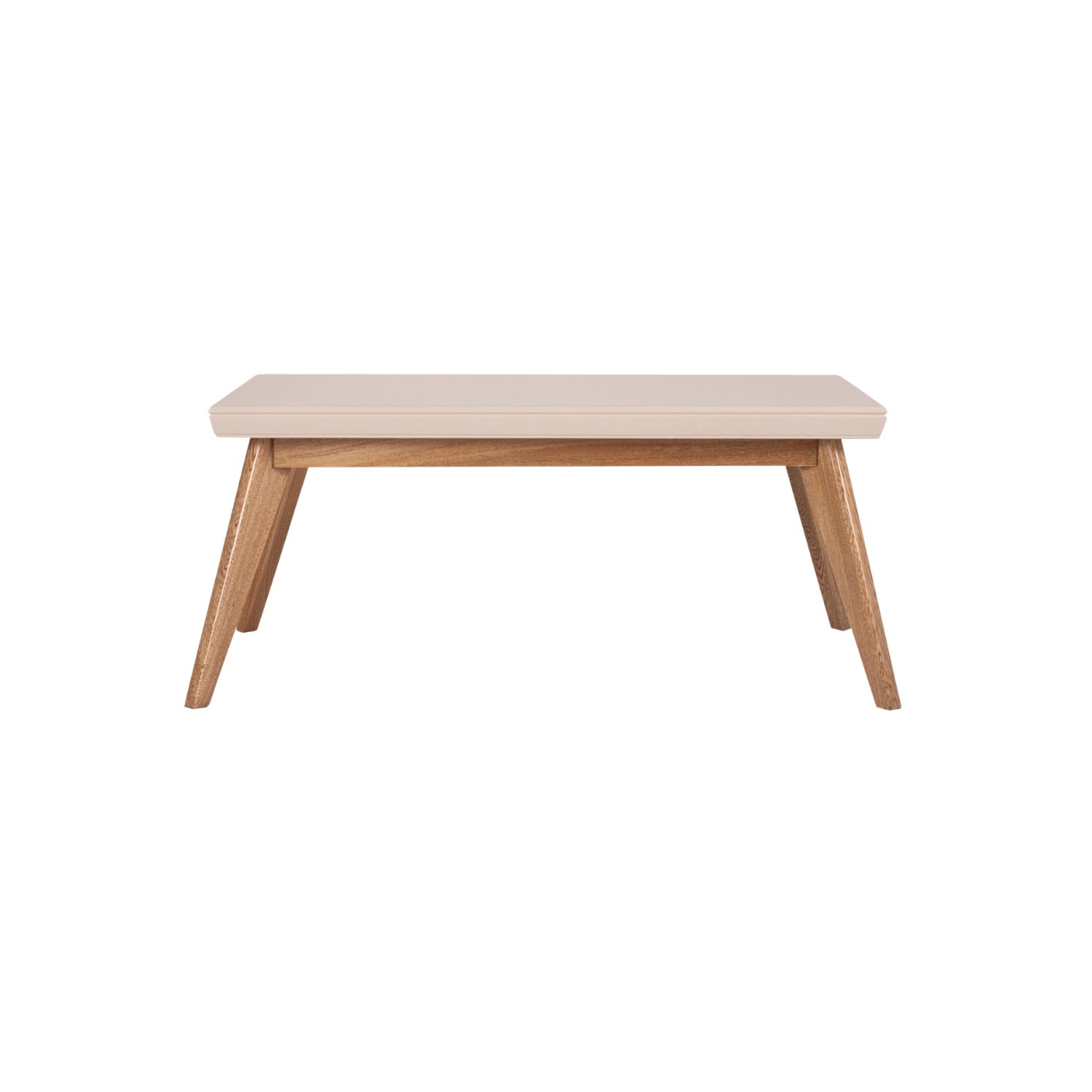 Mesa De Centro Lee Off White, Natural Poliuretano