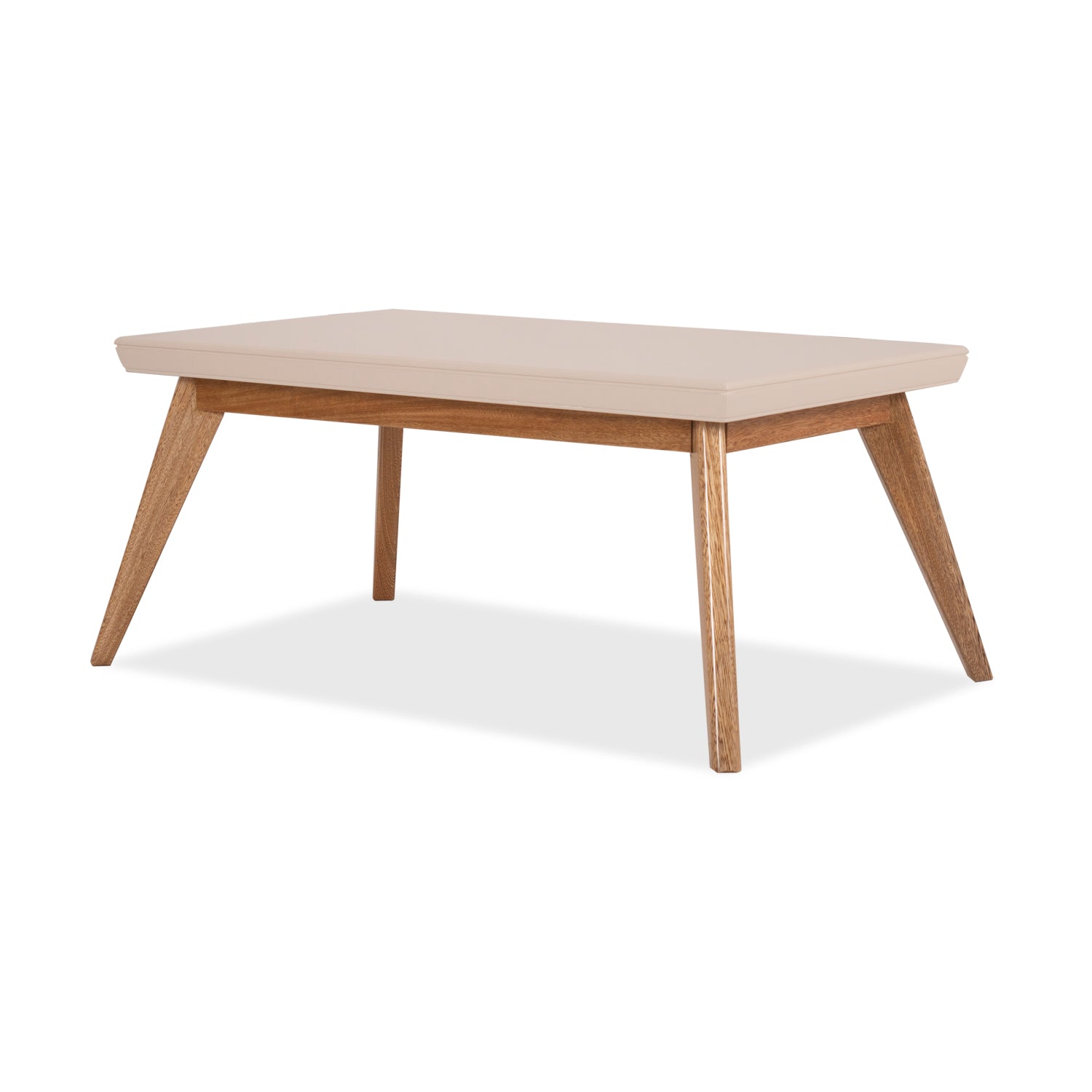 Mesa De Centro Lee Off White, Natural Poliuretano