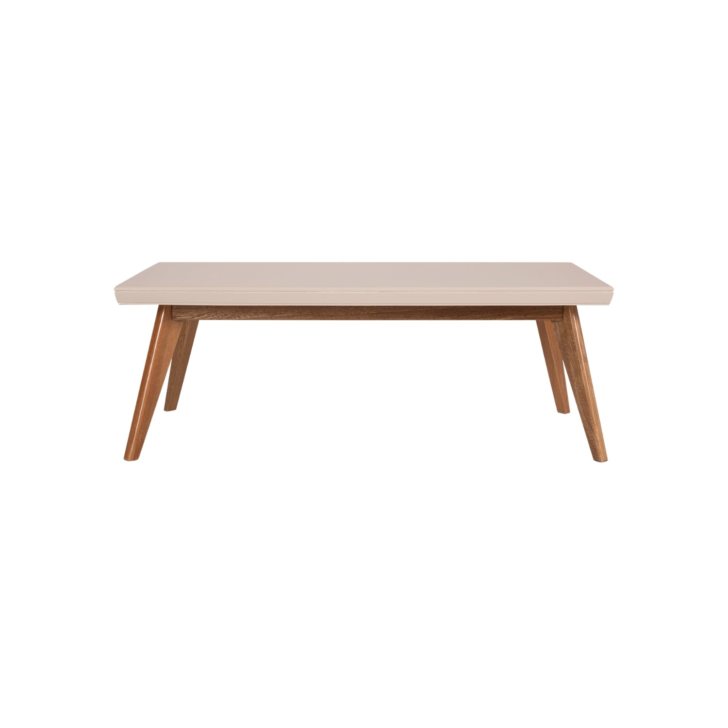 Mesa De Centro Lee Off White, Natural Plus Poliuretano
