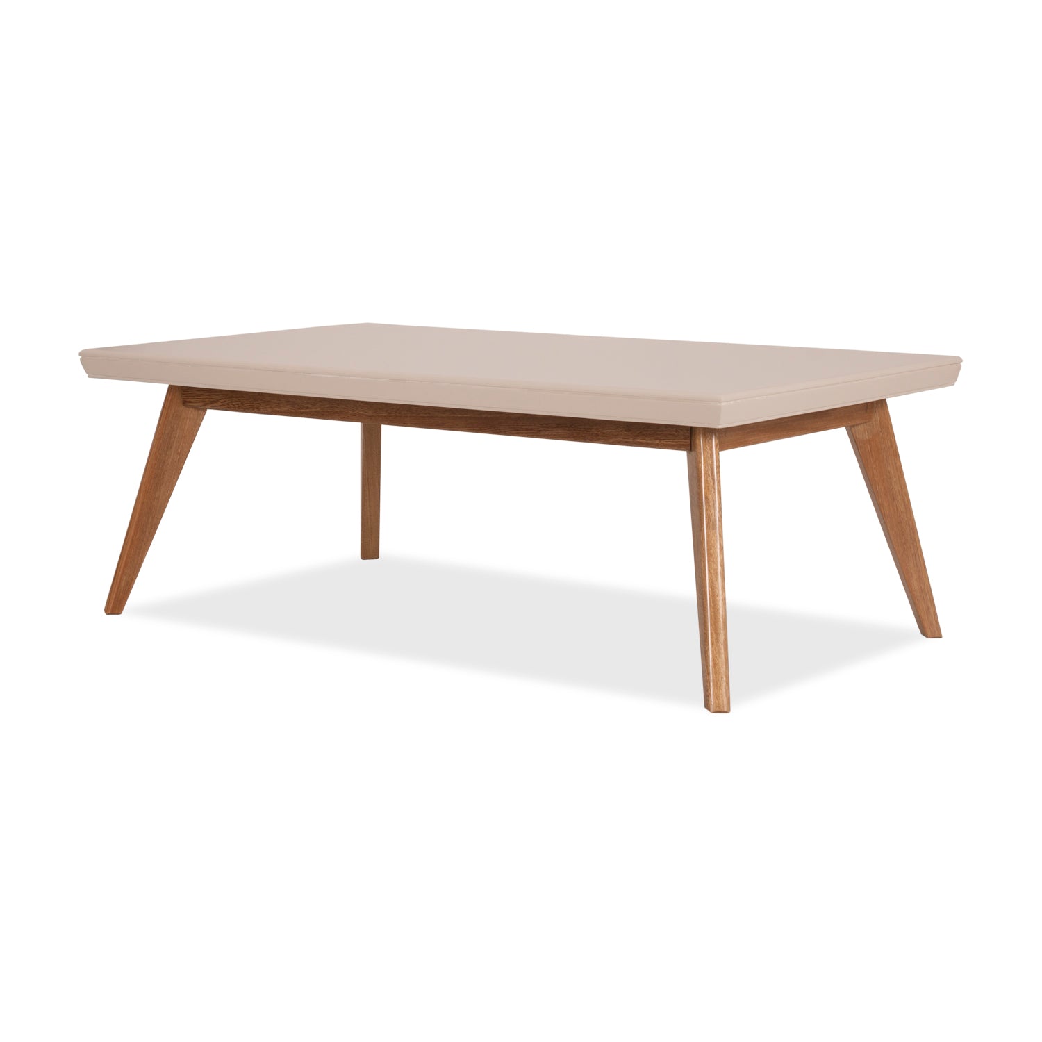 Mesa De Centro Lee Off White, Natural Plus Poliuretano