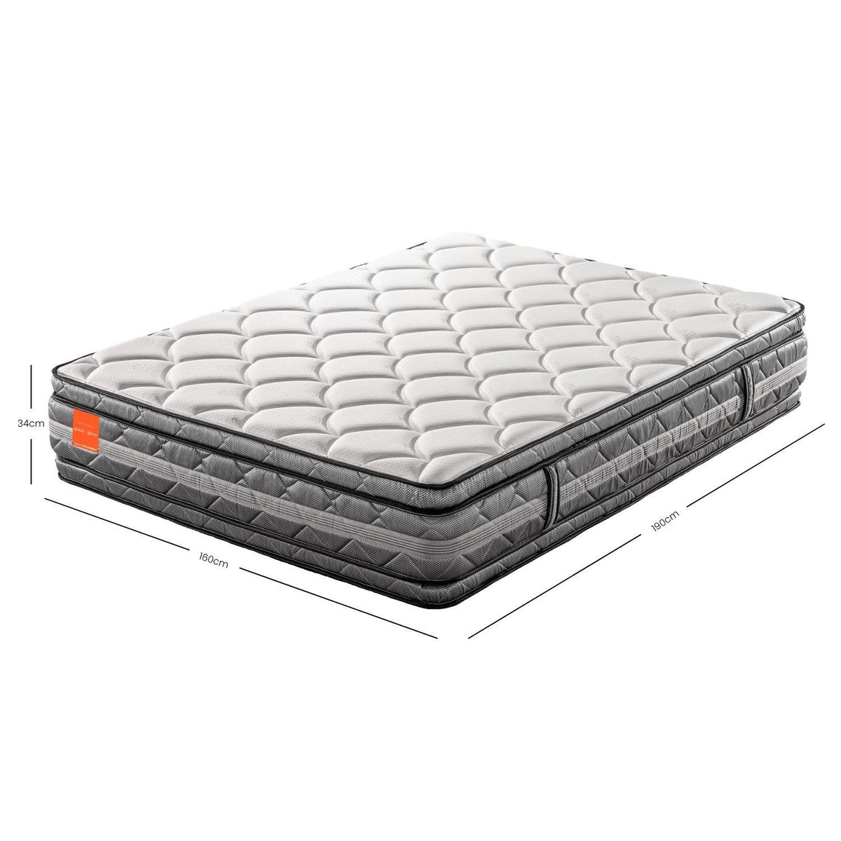 Colchón 160X190X34 Renacer Plus Doble Pilow Top