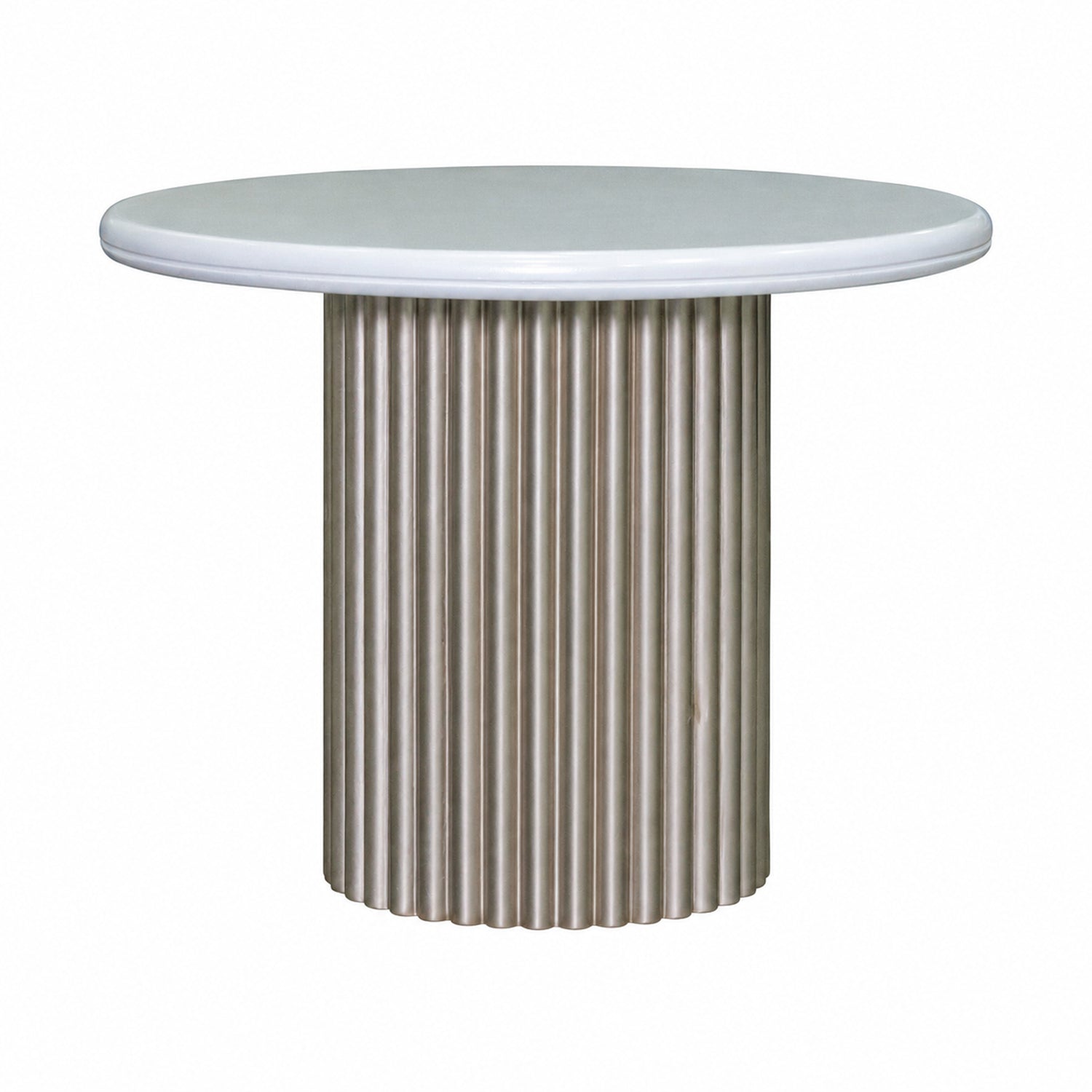 Mesa De Centro Kaira Blanco Perla, Champaña Grande