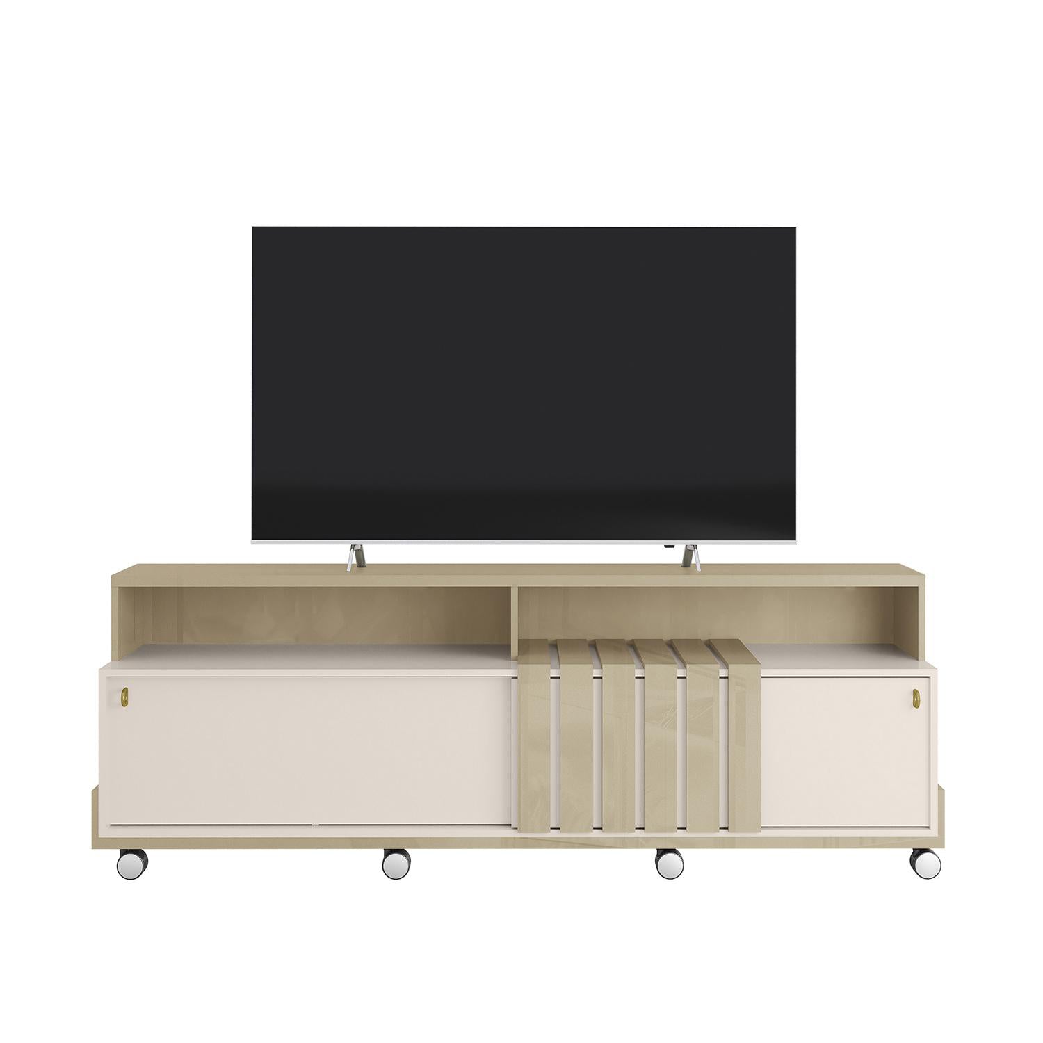 Mesa De Tv Gael Off White, Champaña 180X65X40