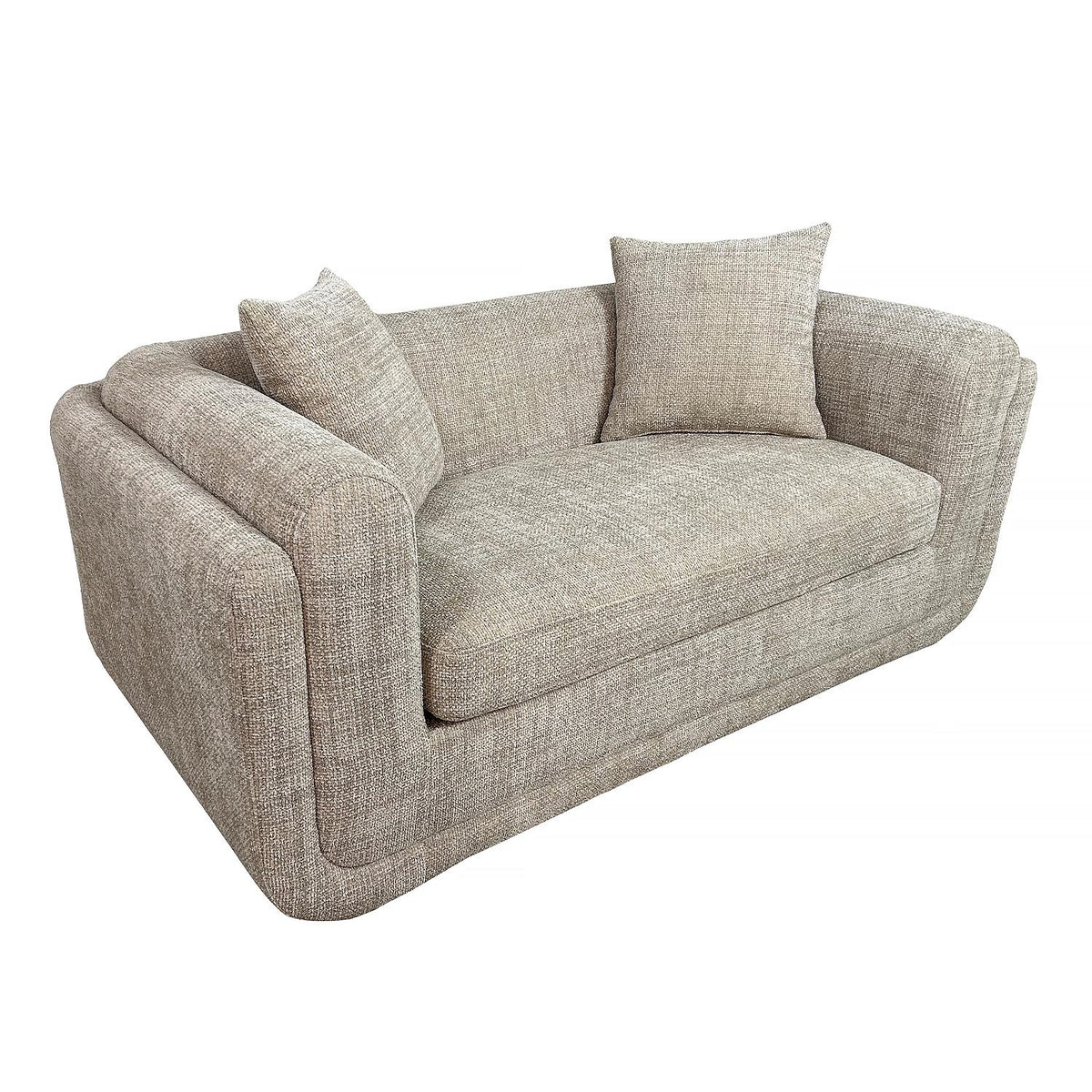 Sofá 2 Puestos Aspen Chenille Taupe