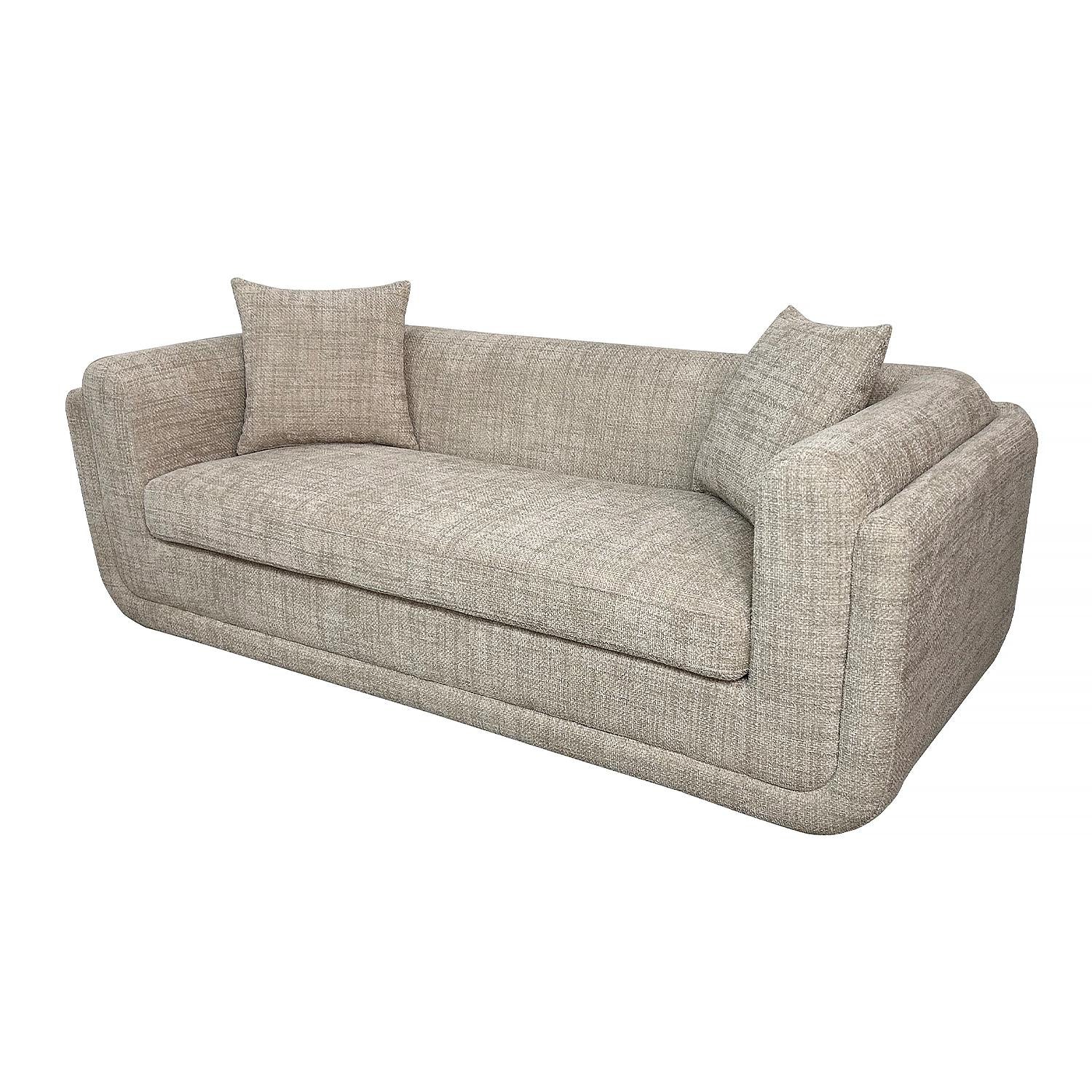 Sofá 3 Puestos Aspen Chenille Taupe