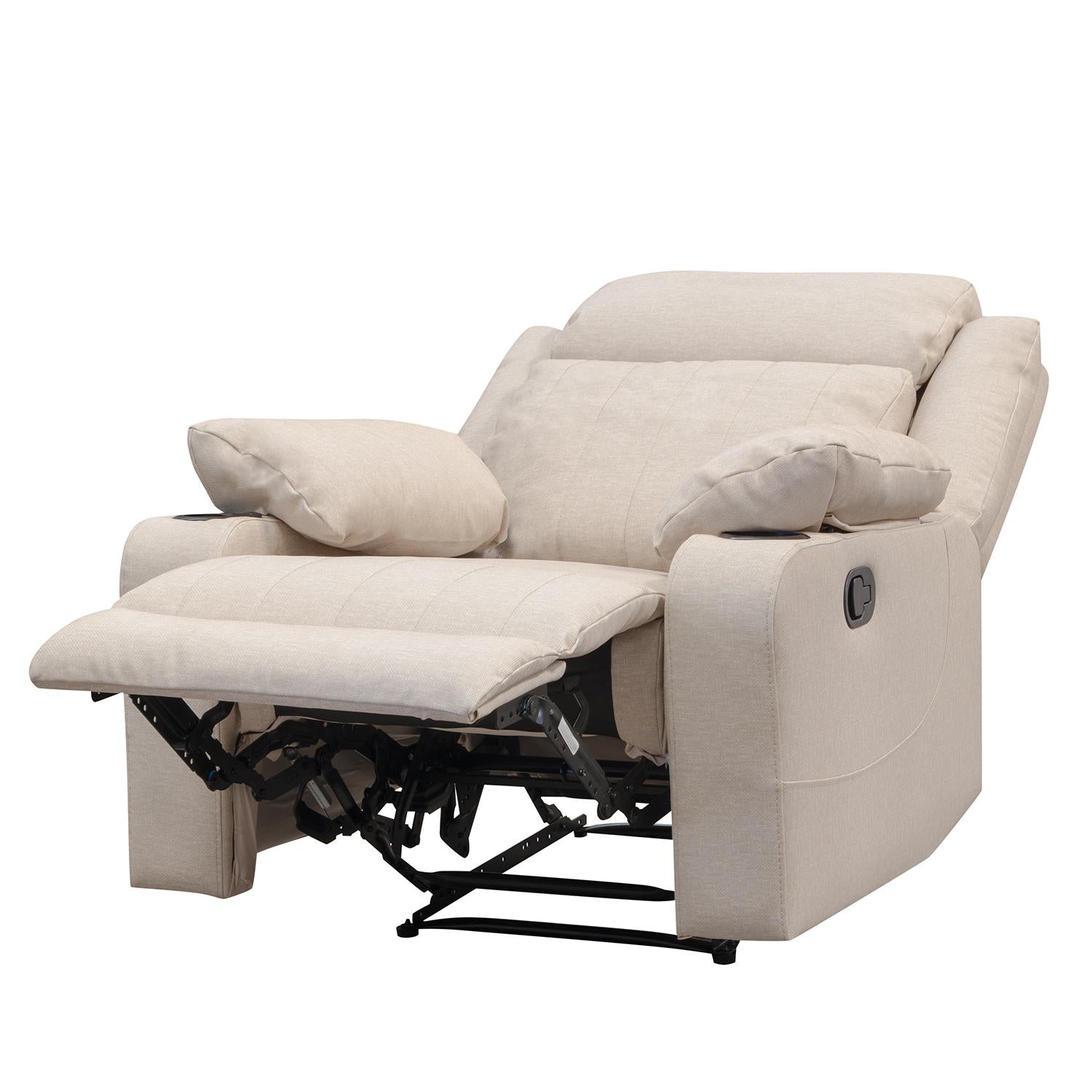 Silla Reclinable Dylan Eurolino Marbella Beige