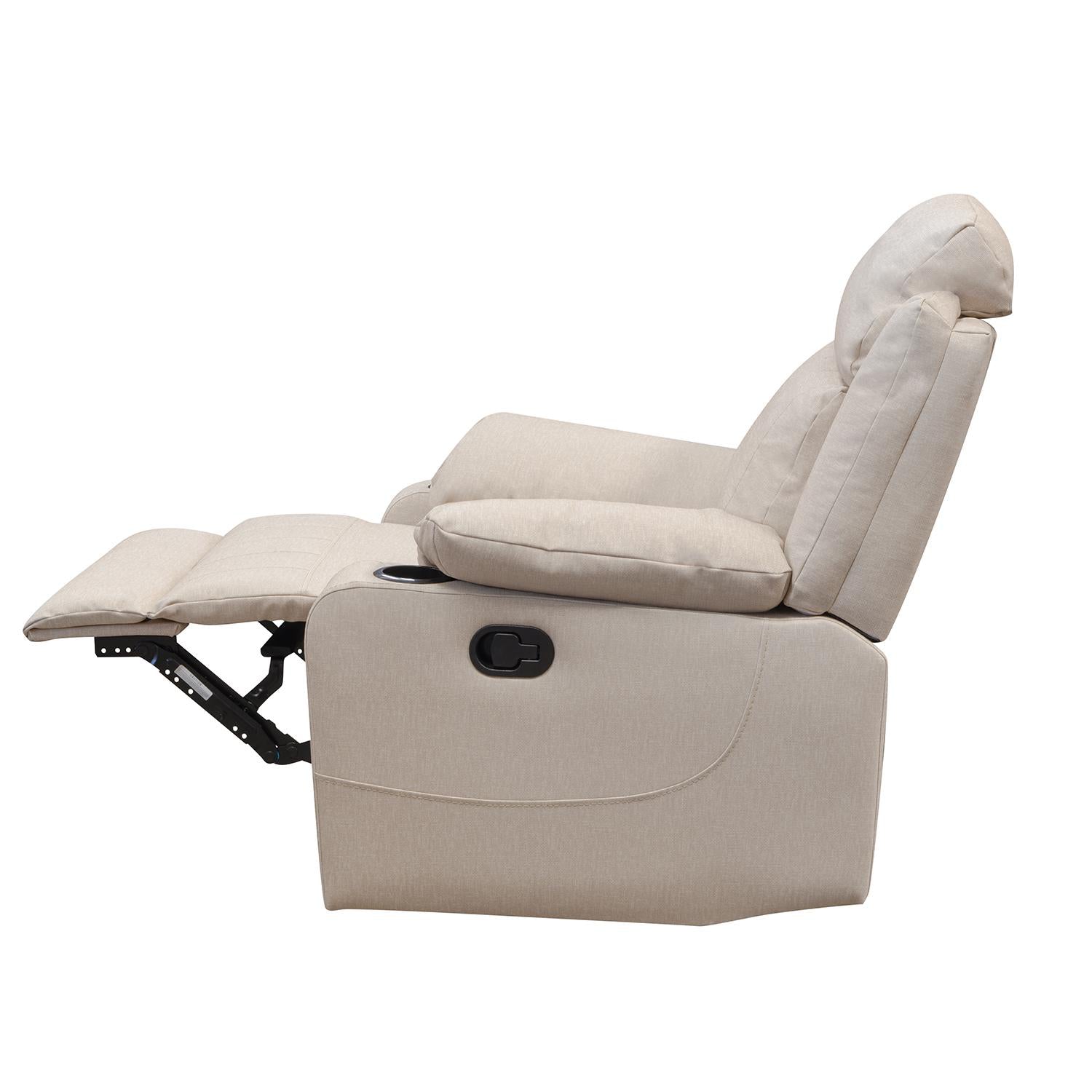Silla Reclinable Dylan Eurolino Marbella Beige