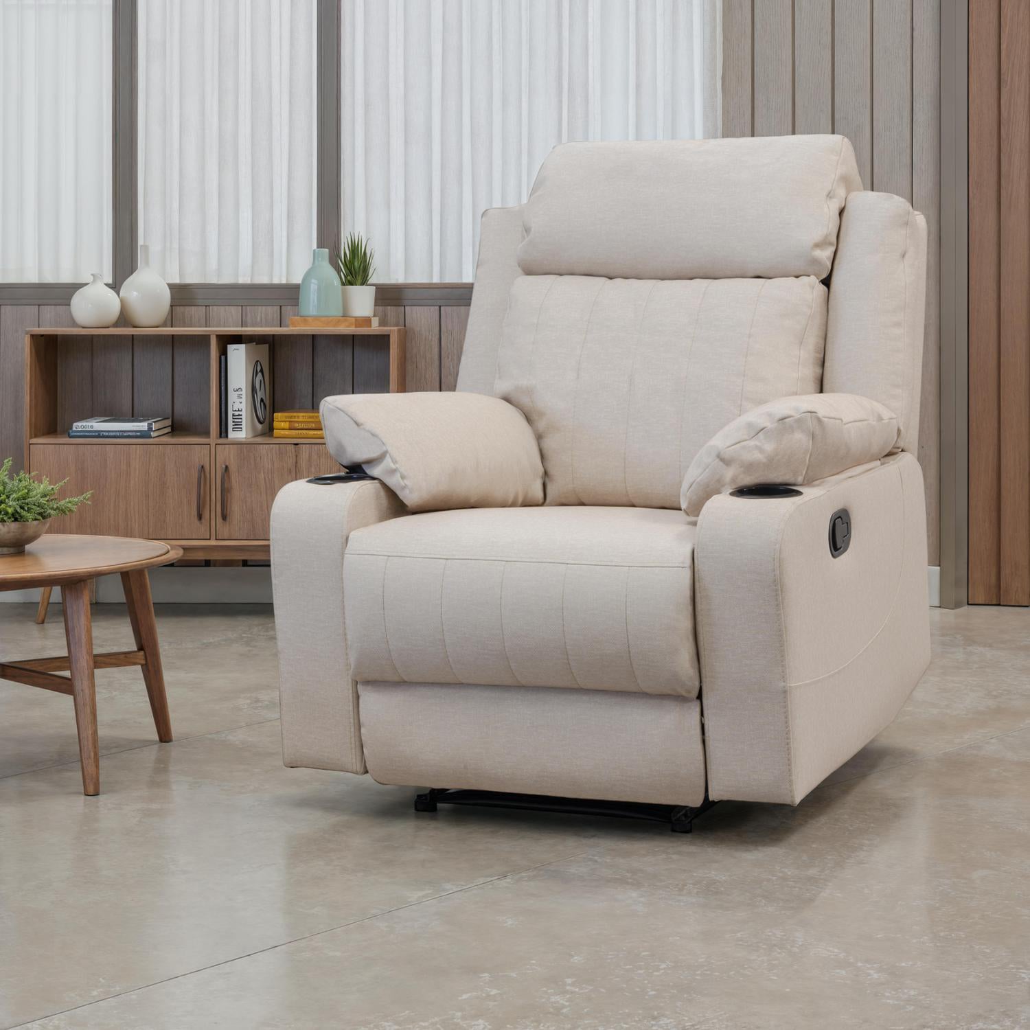 Silla Reclinable Dylan Eurolino Marbella Beige