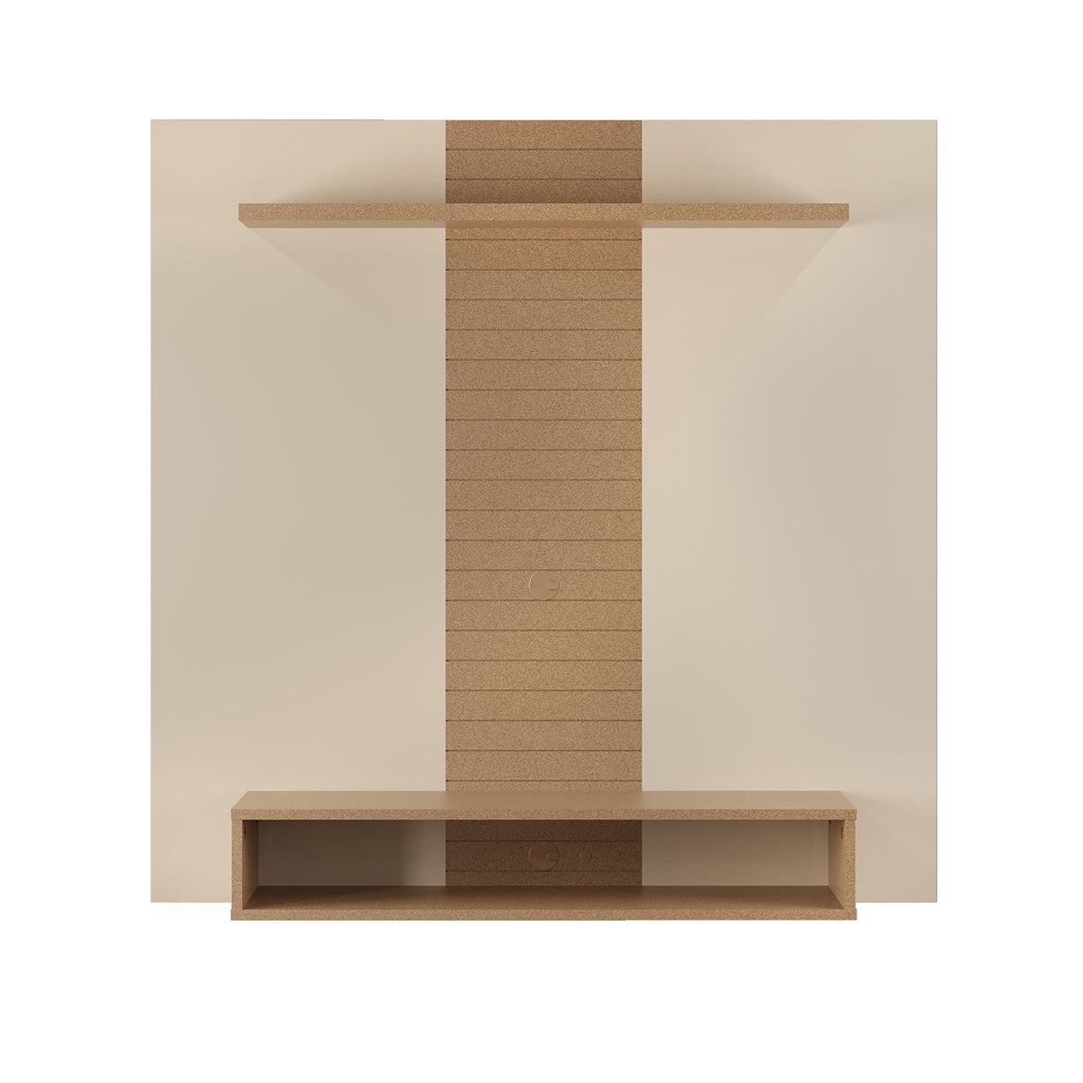 Panel de Tv Nixi 120X120 Off White, Champaña