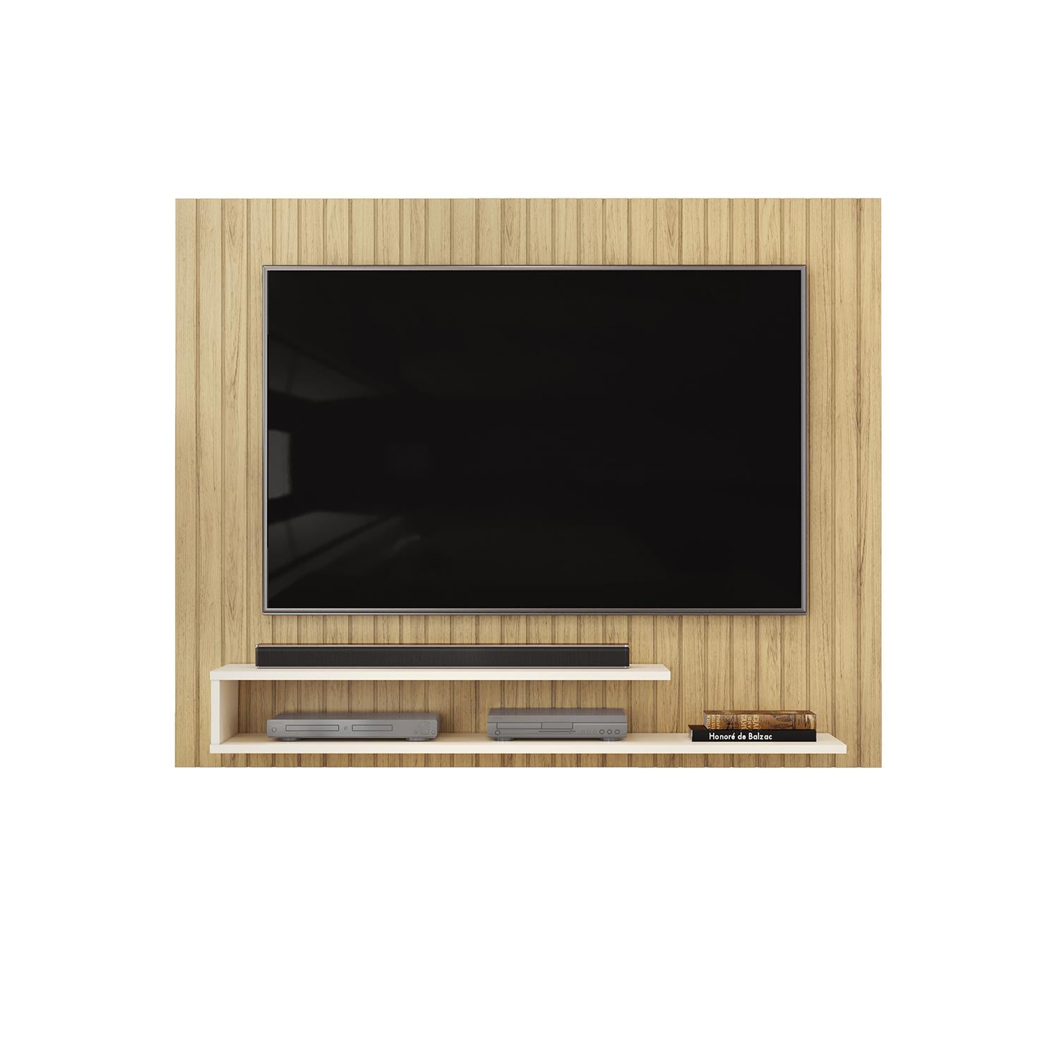 Panel Tv Bart 134X108X28 Natural, Off White