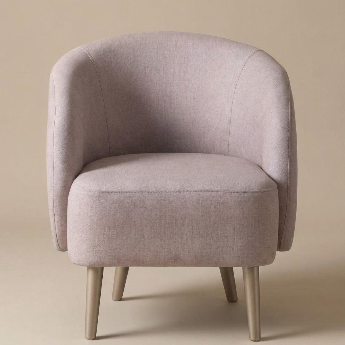 Poltrona Colin Velvet Azafran Crudo, Champaña