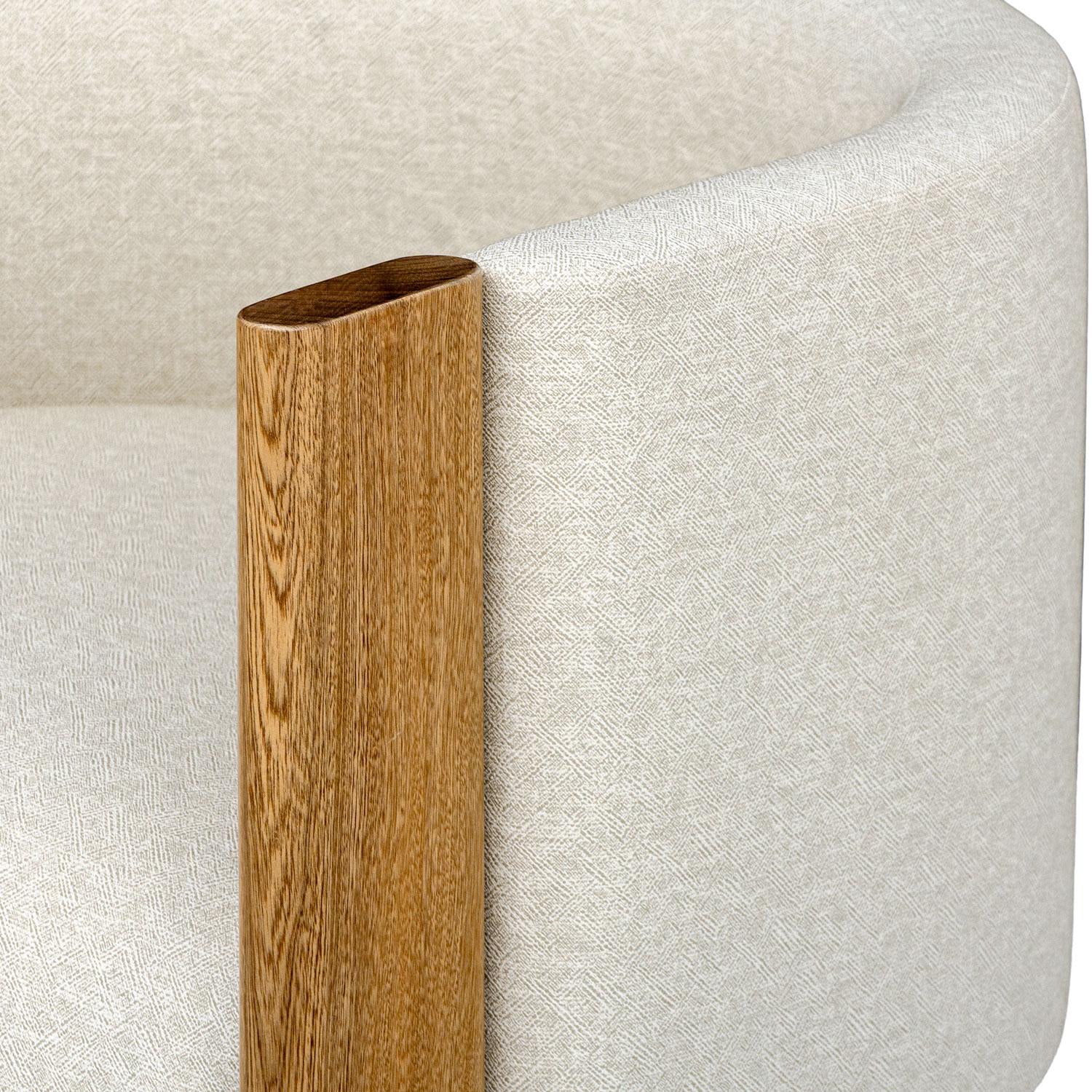 Poltrona Oddy Eurolino Vitore Blanco, Natural