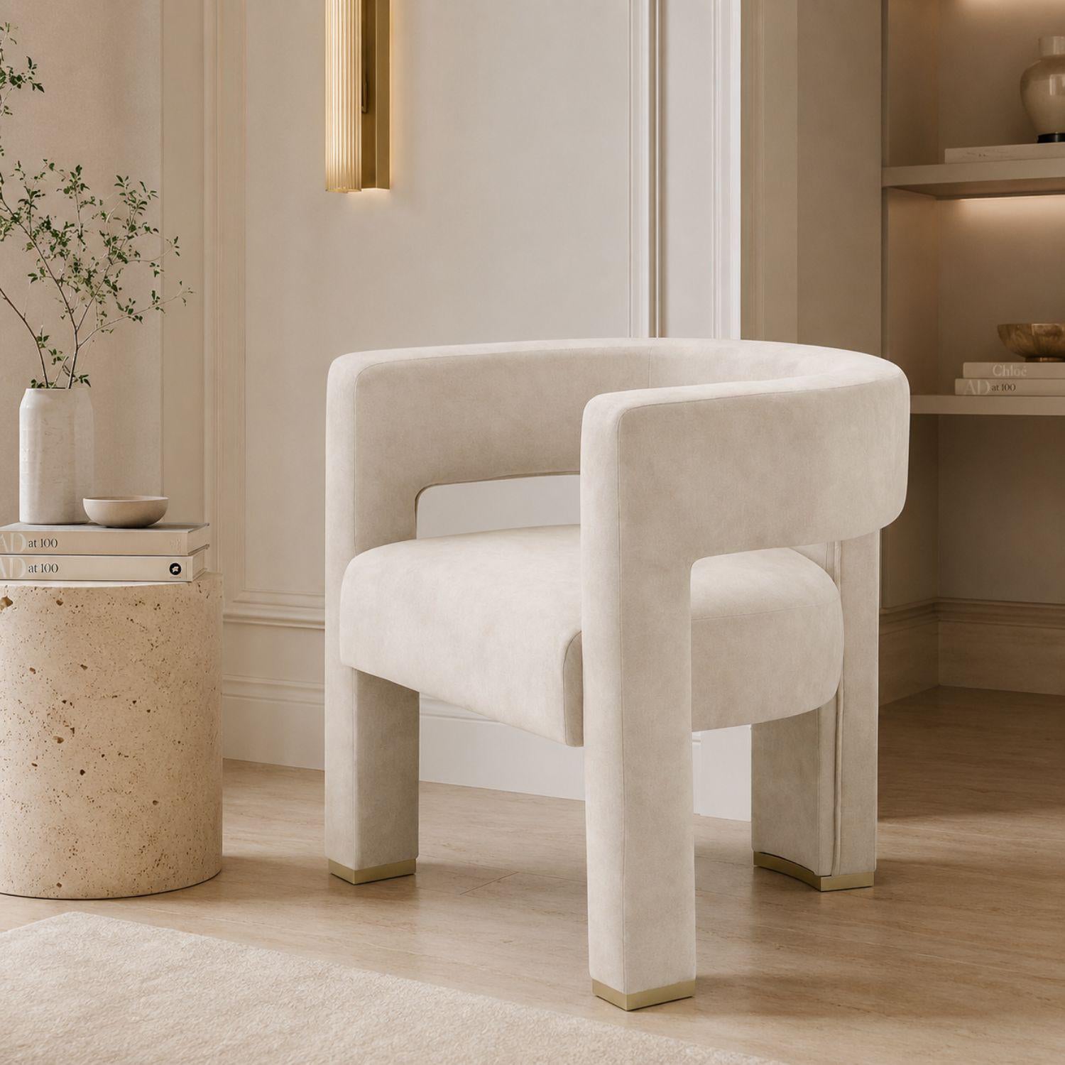 Poltrona Sevilla Eurolino Marfil, Natural