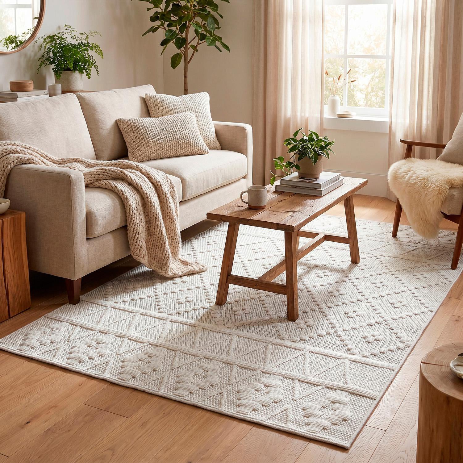 Alfombra 120X170 Serrano 09 Natural