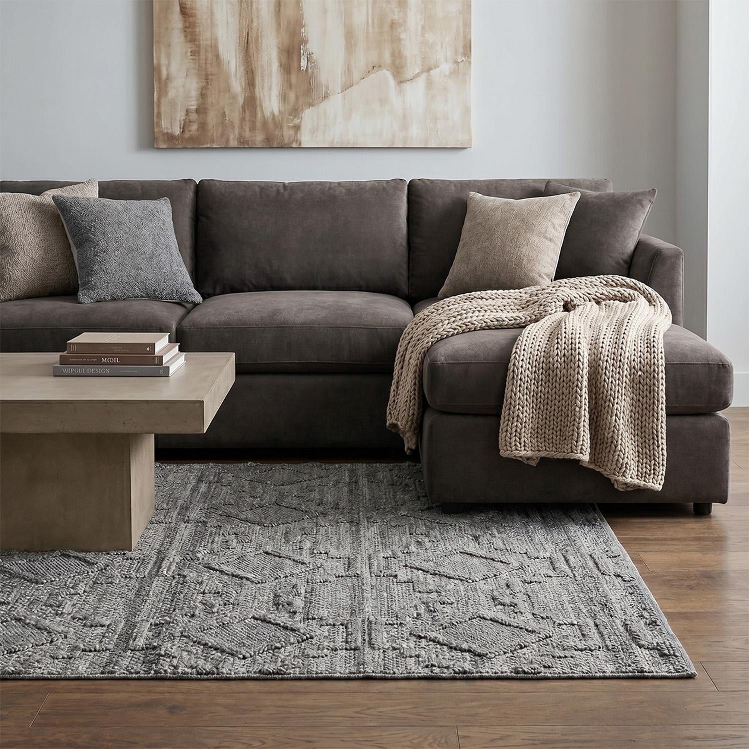 Alfombra 200X300 Serrano 01 Gris